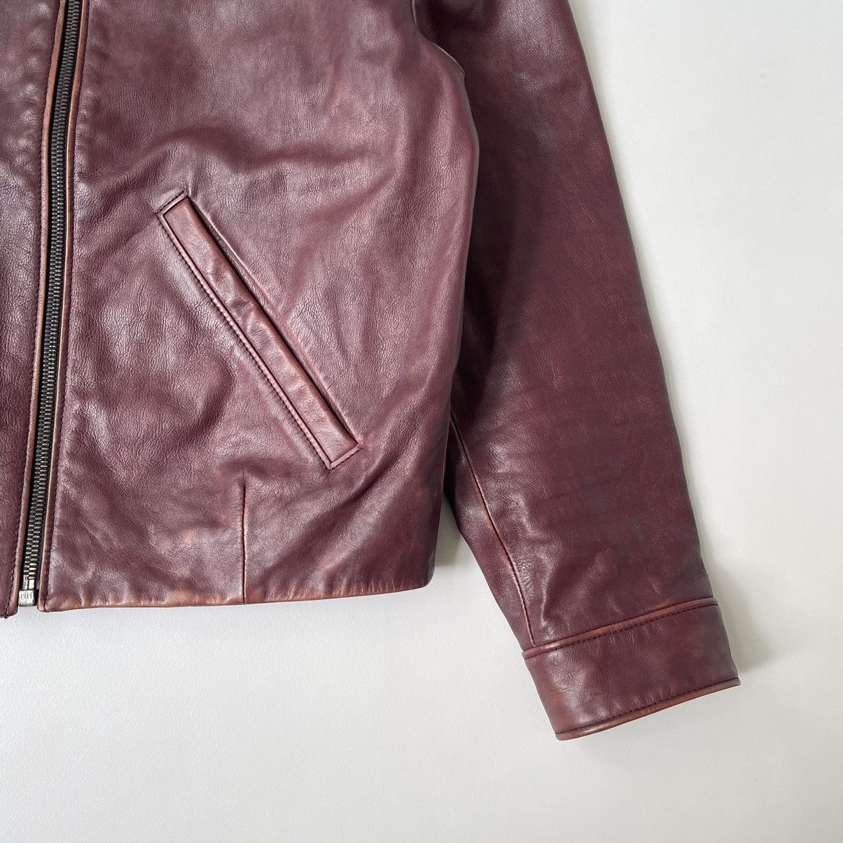 Prada A/W 14 Hawaiian Print Leather Jacket Size S / US 4 / IT 40 - 8 Thumbnail