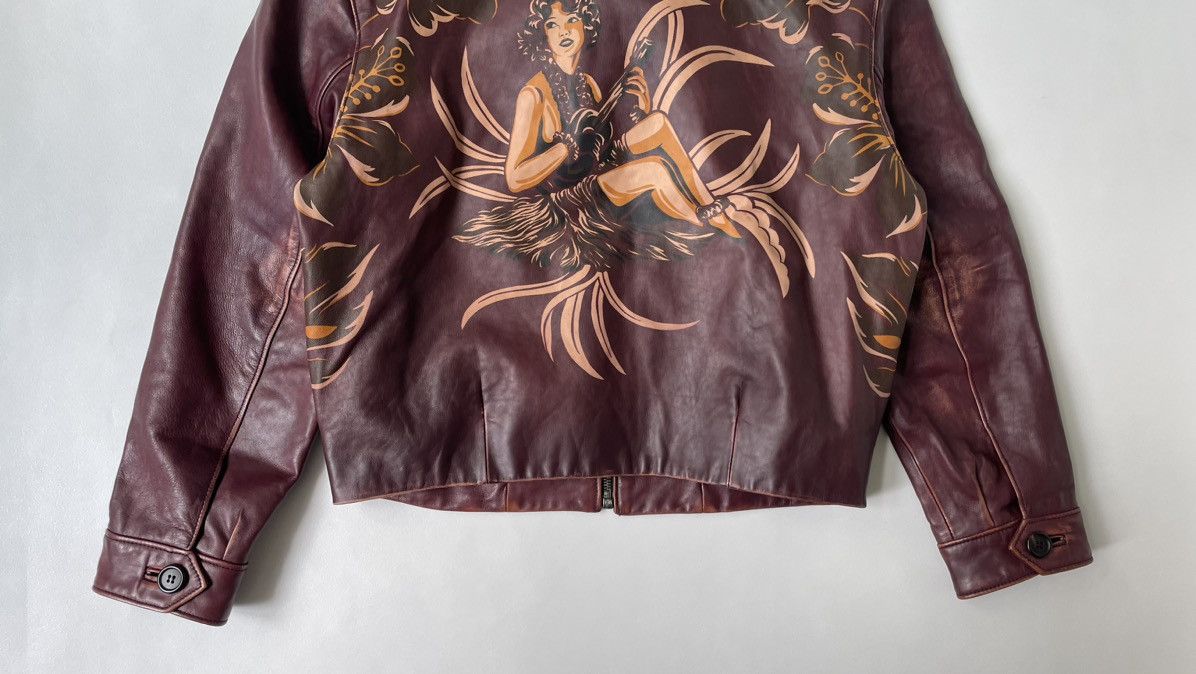 Prada A/W 14 Hawaiian Print Leather Jacket Size S / US 4 / IT 40 - 17 Thumbnail