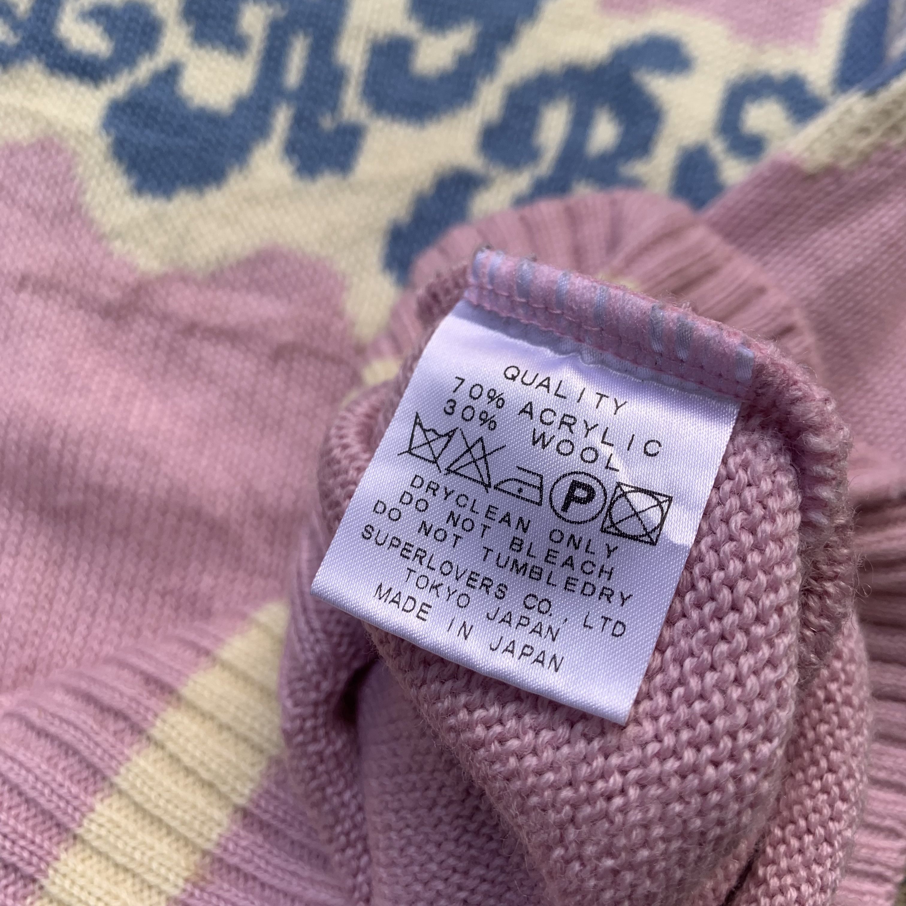 Japanese Brand × Playboy Vintage Play Boy X Lovers Rock Superlovers Big Logo Knitted Size M / US 6-8 / IT 42-44 - 5 Thumbnail