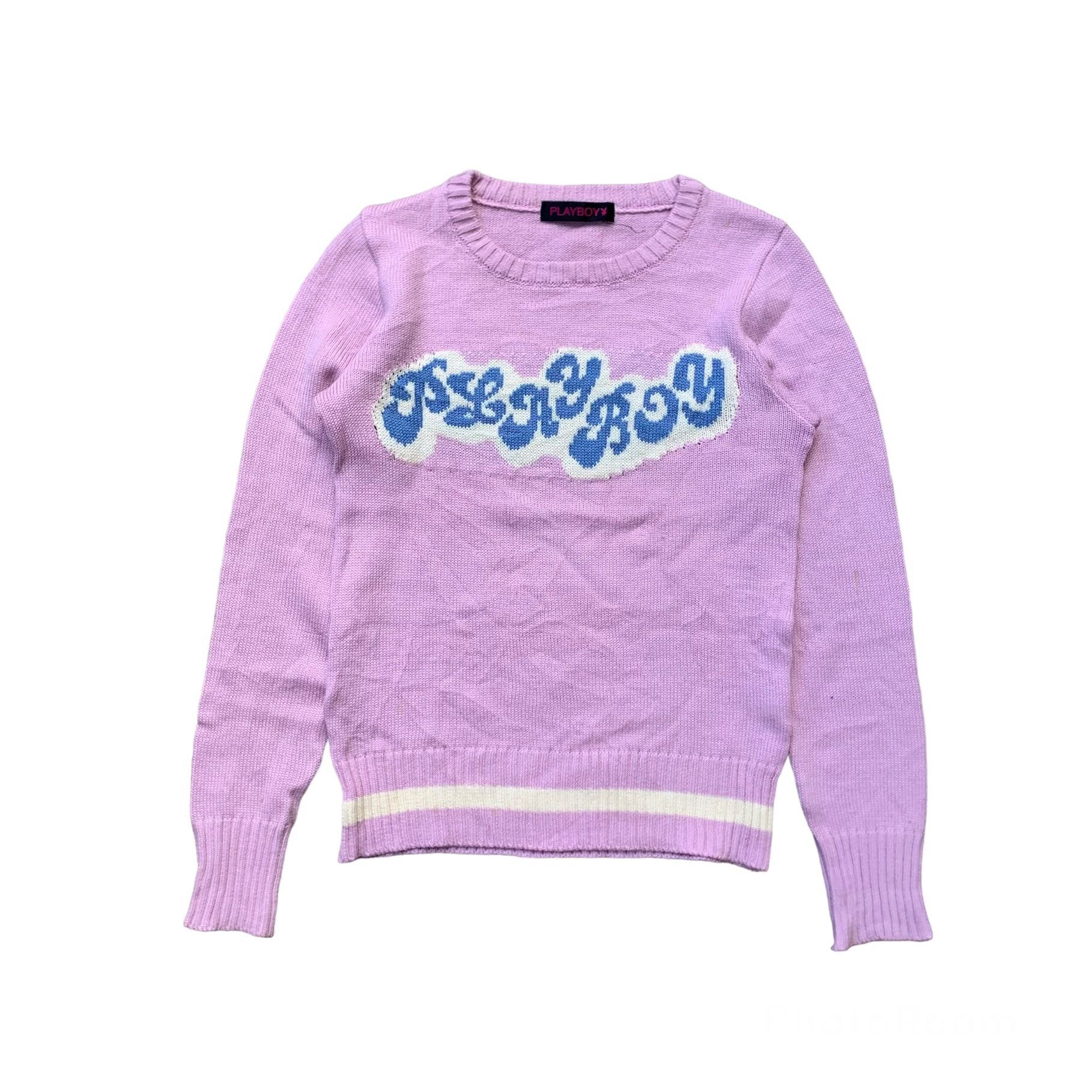 Japanese Brand × Playboy Vintage Play Boy X Lovers Rock Superlovers Big Logo Knitted Size M / US 6-8 / IT 42-44 - 1 Thumbnail