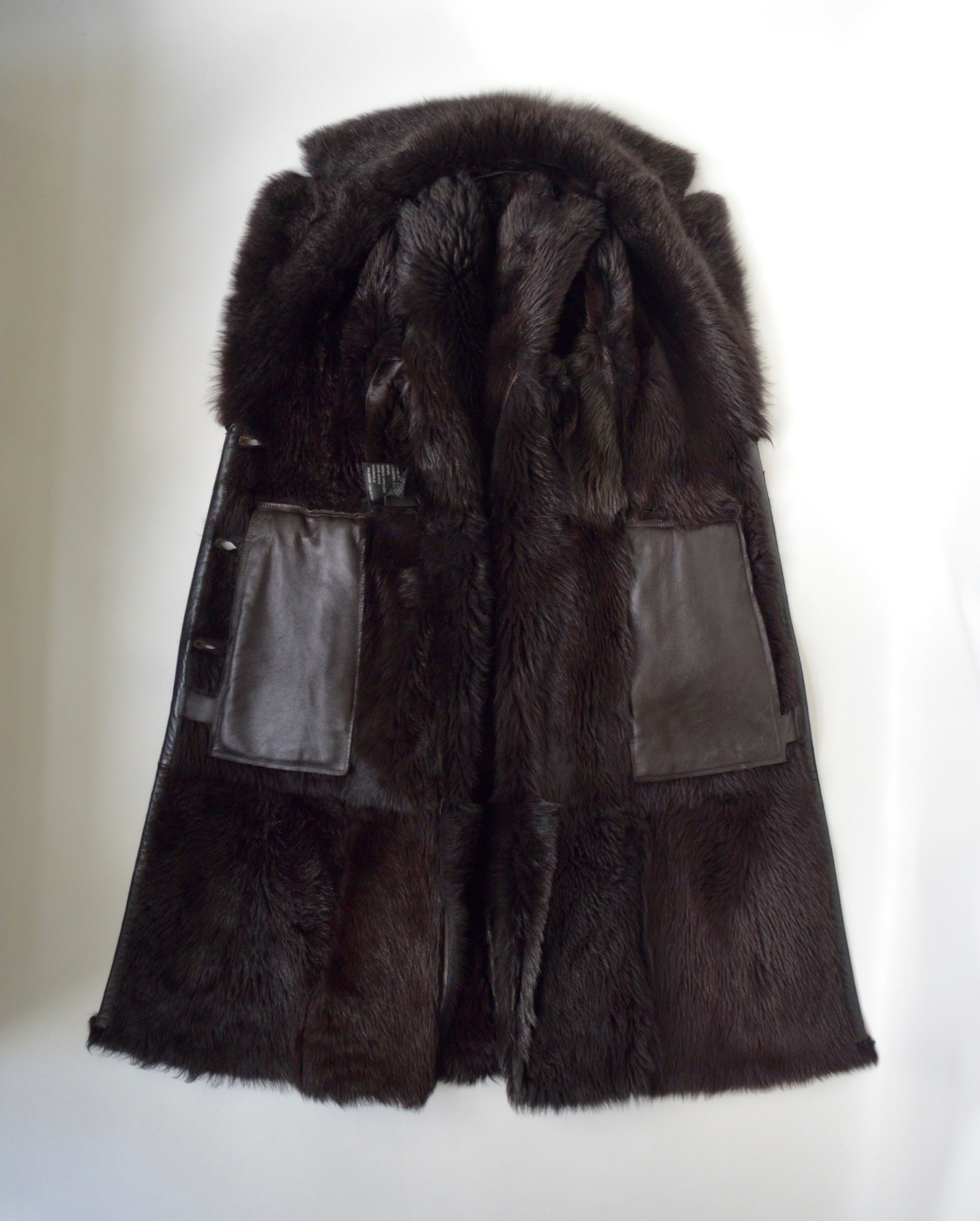 Prada Brown Shearling Leather Overcoat Size M / US 6-8 / IT 42-44 - 7 Thumbnail