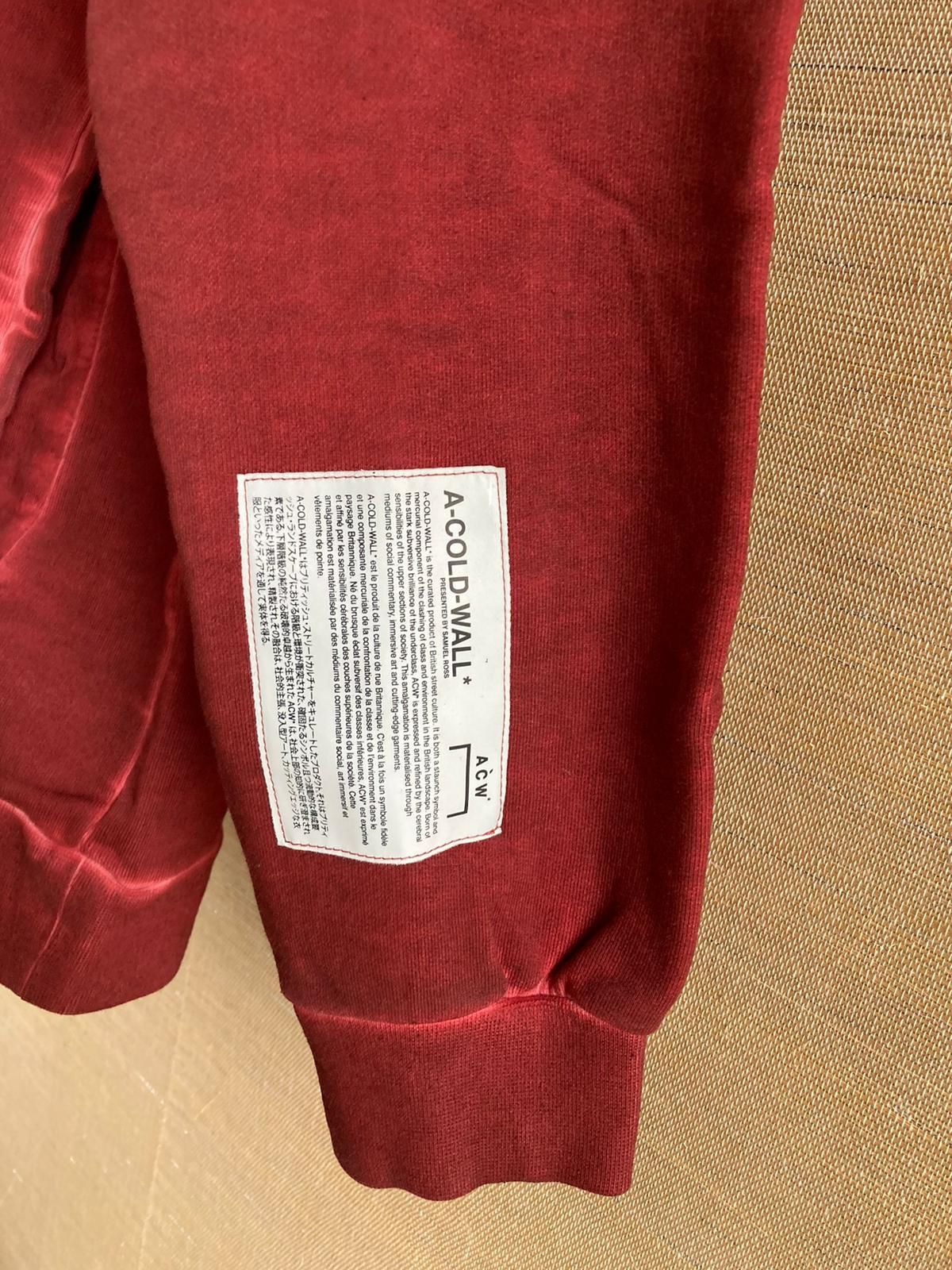 A-COLD-WALL* Logo Hoodie in Burgundy Size US M / EU 48-50 / 2 - 3 Thumbnail