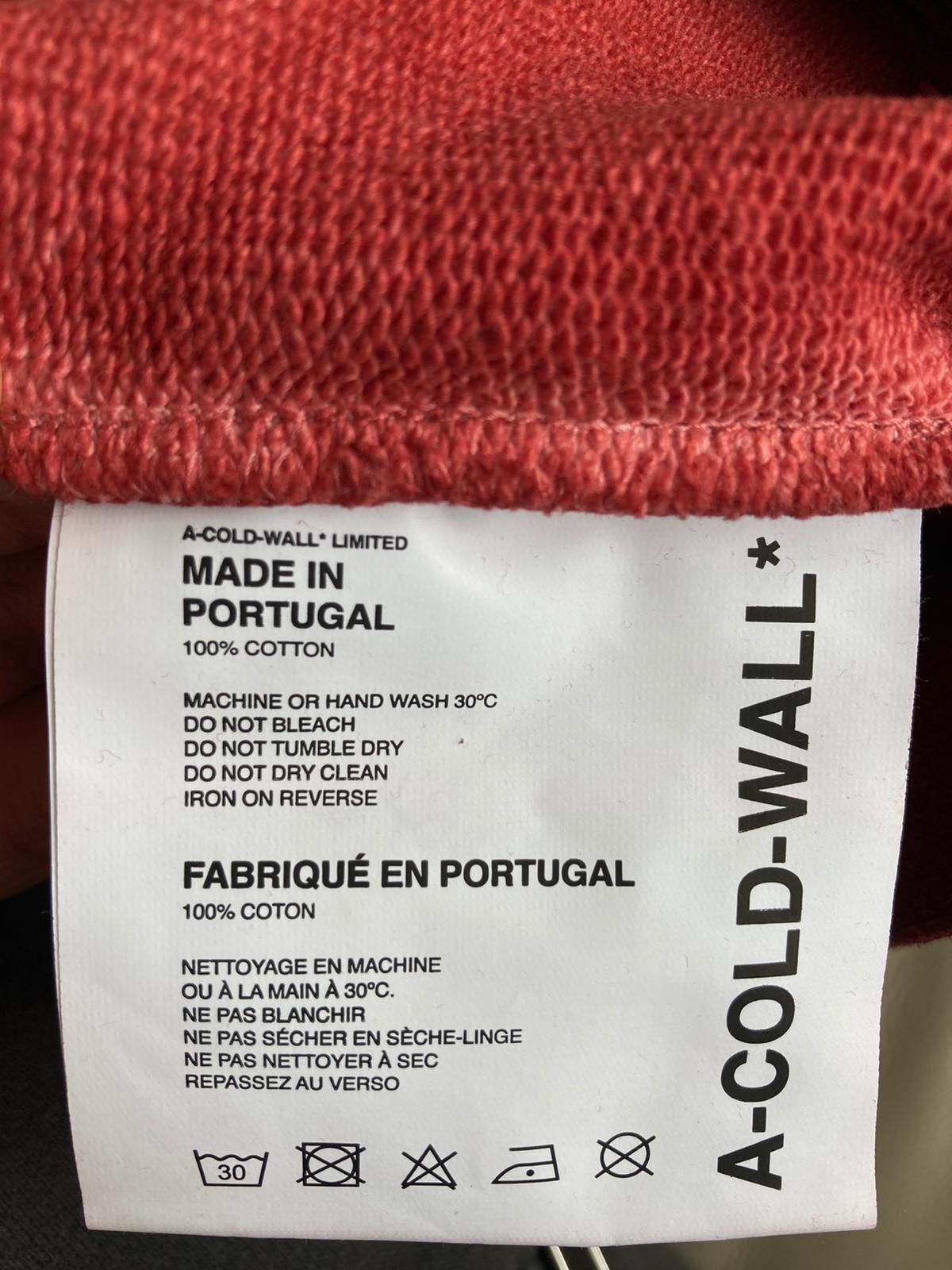 A-COLD-WALL* Logo Hoodie in Burgundy Size US M / EU 48-50 / 2 - 4 Thumbnail