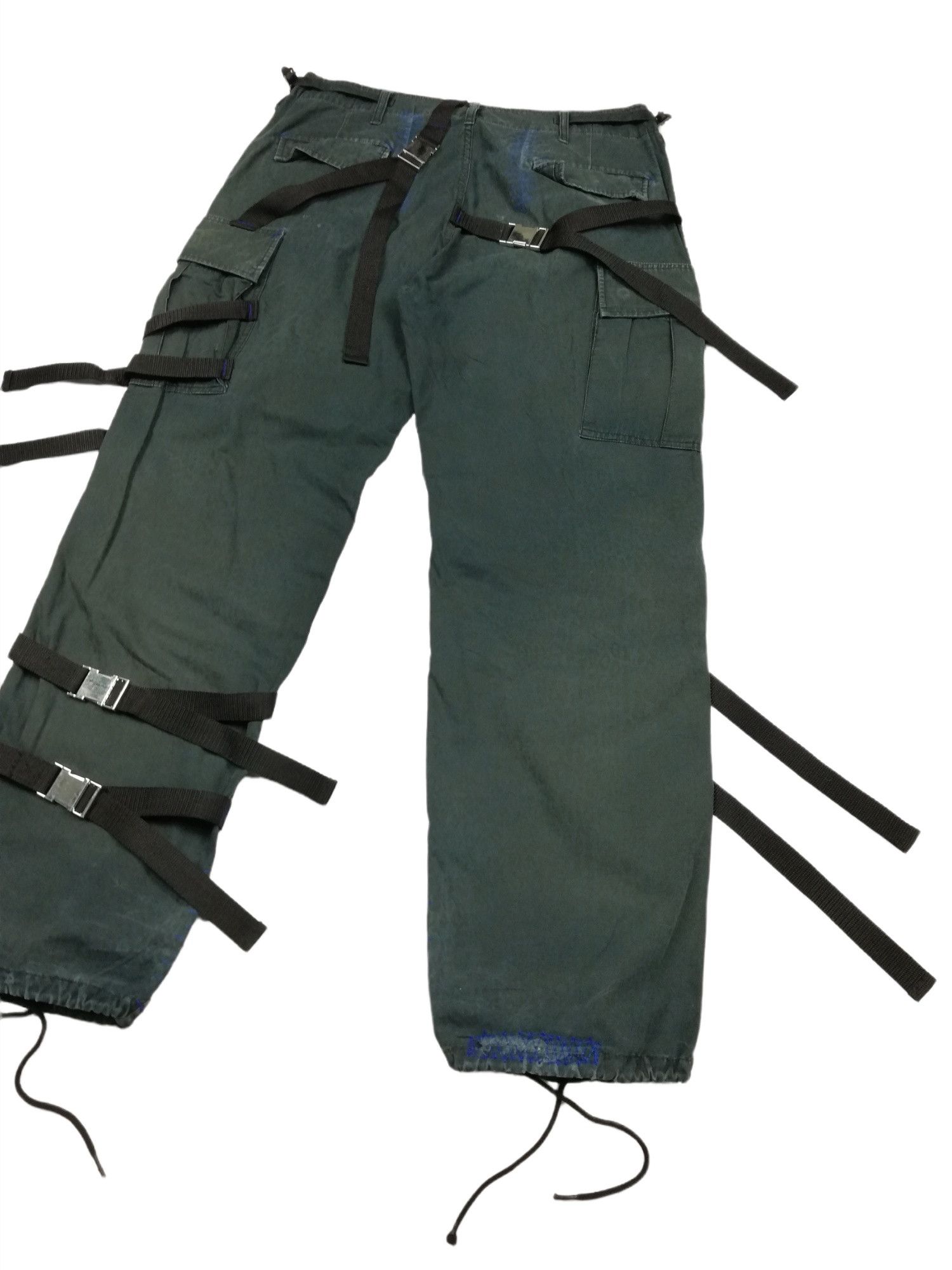 Nepenthes 🔥GRAIL OG Nepenthes By Needles AW88 Bondage Cargo Pants Size US 34 / EU 50 - 16 Thumbnail