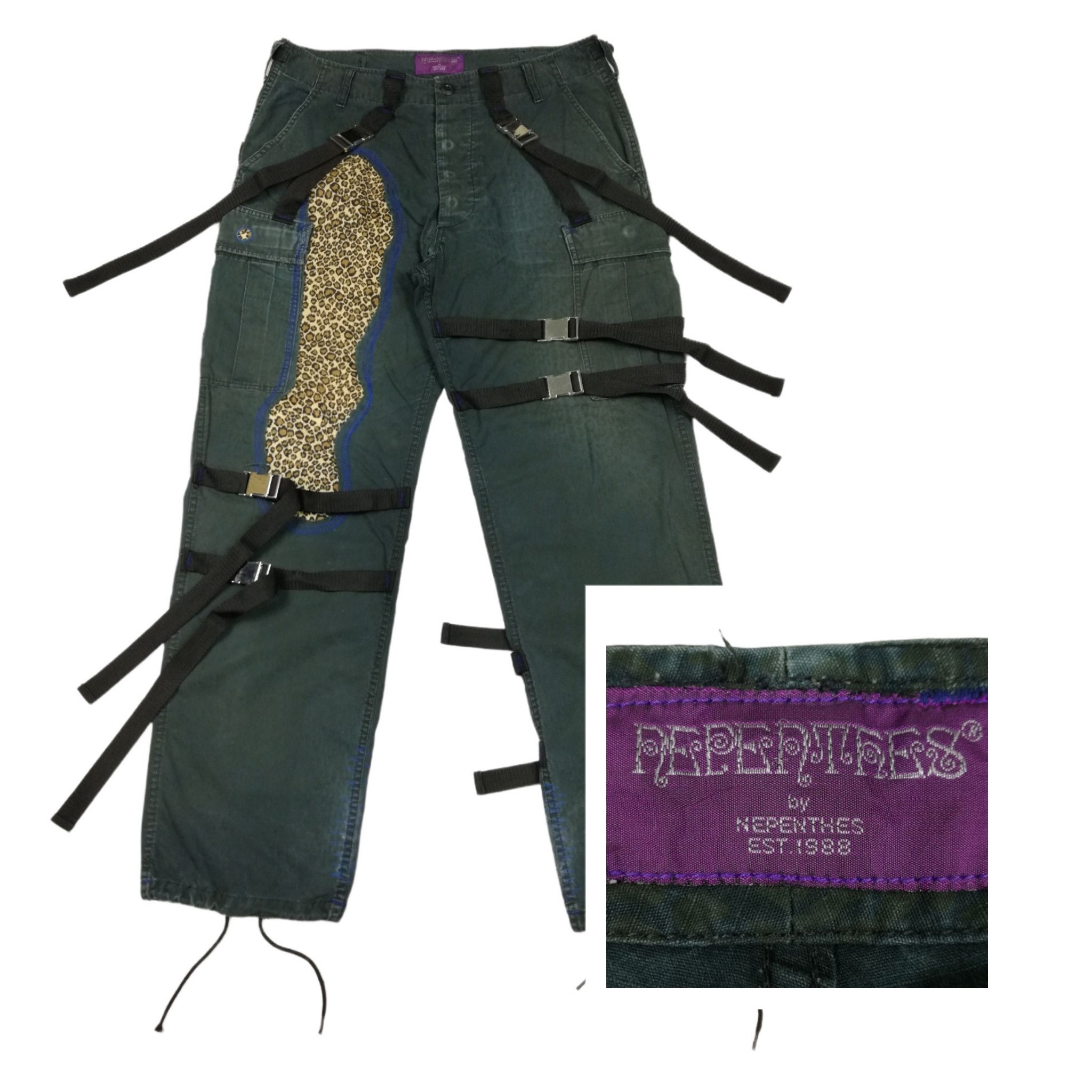 Nepenthes 🔥GRAIL OG Nepenthes By Needles AW88 Bondage Cargo Pants Size US 34 / EU 50 - 1 Thumbnail