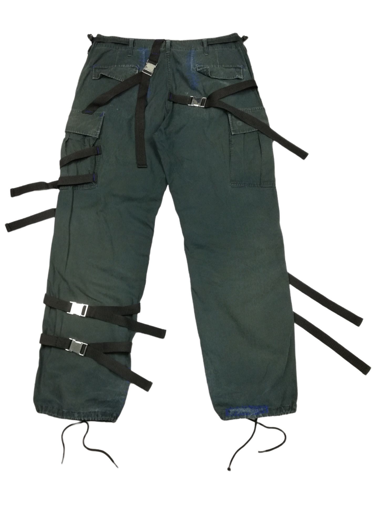 Nepenthes 🔥GRAIL OG Nepenthes By Needles AW88 Bondage Cargo Pants Size US 34 / EU 50 - 14 Thumbnail