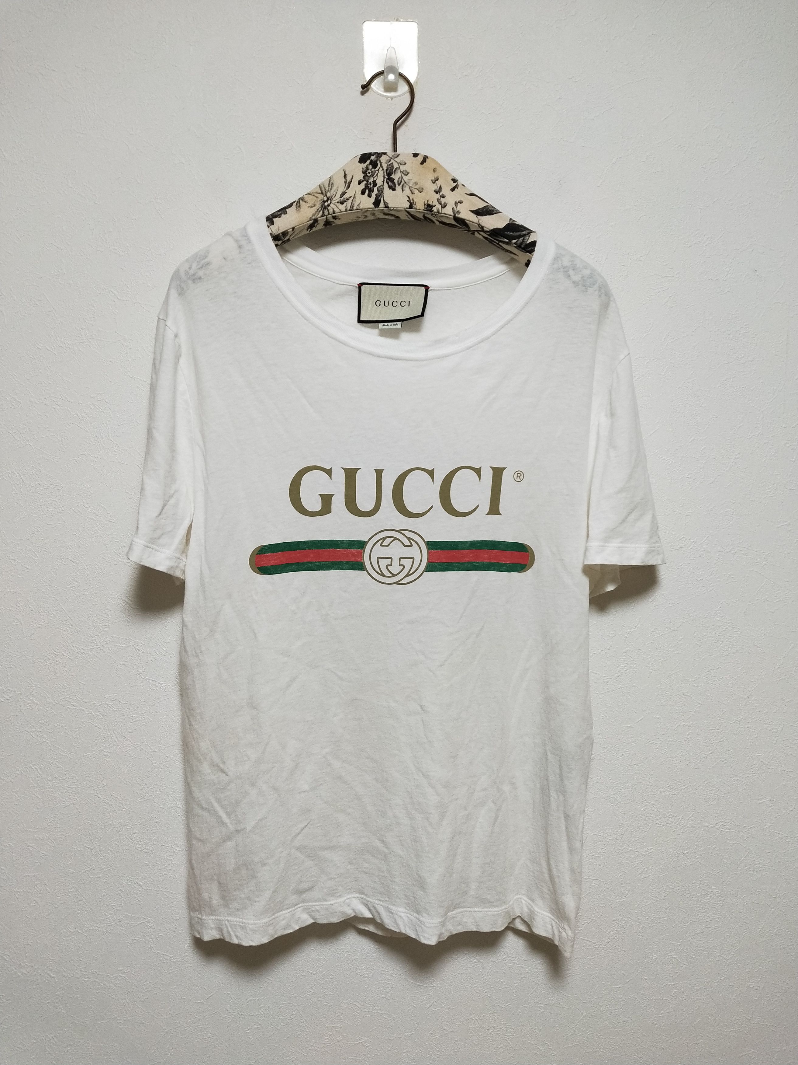 Gucci Belt Logo Tee Size US S / EU 44-46 / 1 - 1 Thumbnail