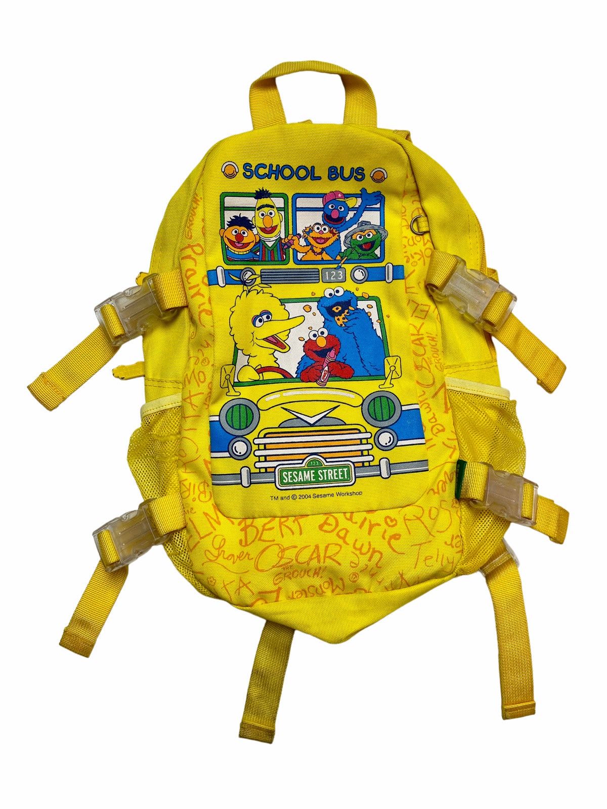Vintage 2004 Sesame Street Iconic Mini Backpack School Bus Size ONE SIZE - 2 Thumbnail