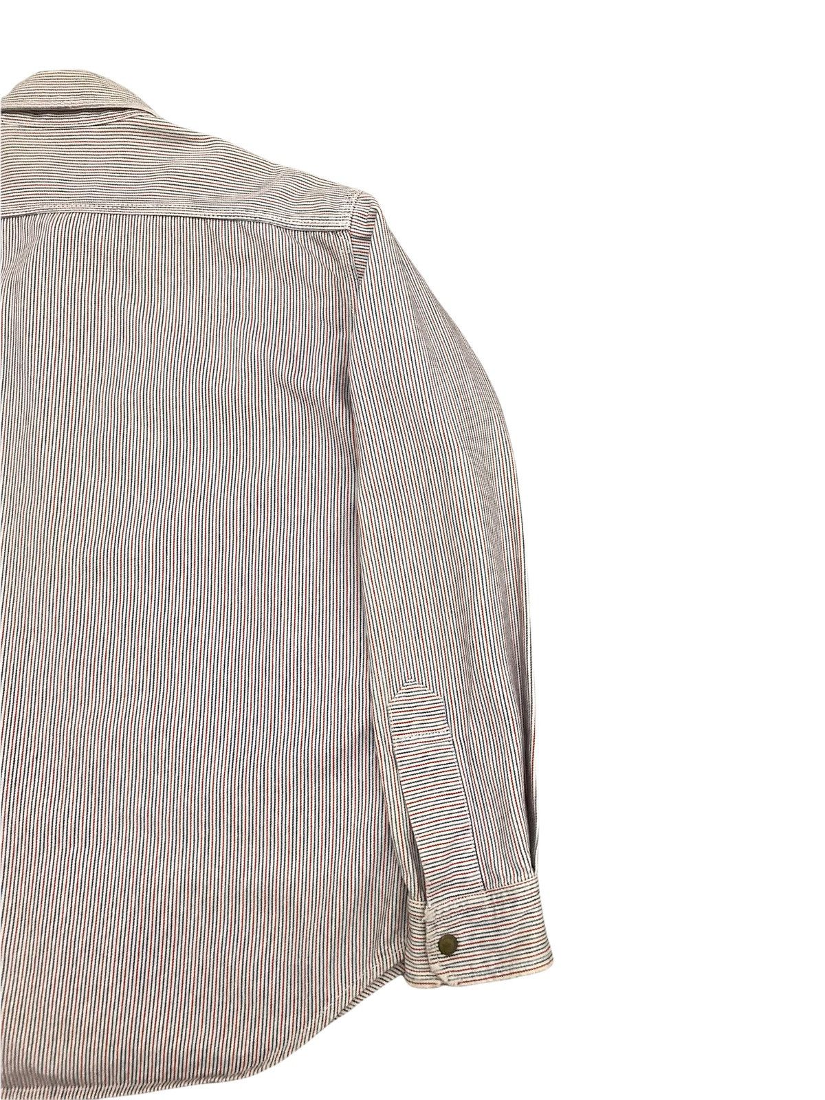 ABAHOUSE ABAHOUSE Japan Rectangular Patch Pocket Hickory Denim Shirt Size US M / EU 48-50 / 2 - 11 Thumbnail