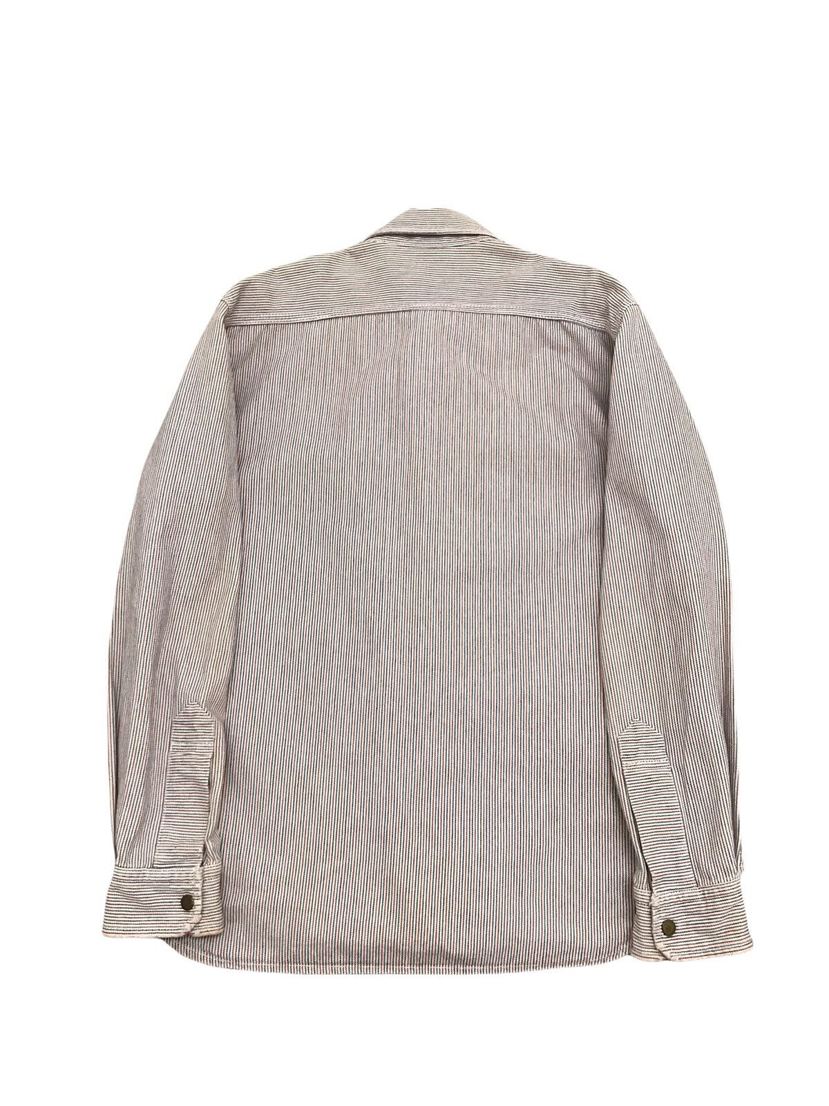 ABAHOUSE ABAHOUSE Japan Rectangular Patch Pocket Hickory Denim Shirt Size US M / EU 48-50 / 2 - 9 Thumbnail