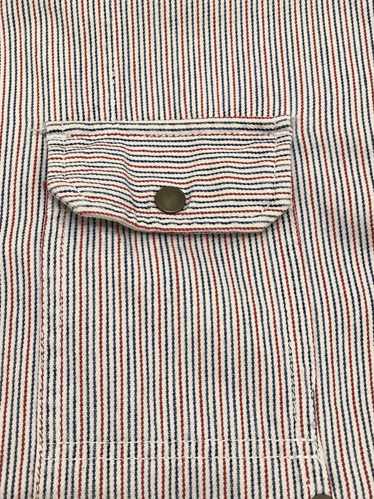 ABAHOUSE ABAHOUSE Japan Rectangular Patch Pocket Hickory Denim Shirt Size US M / EU 48-50 / 2 - 14 Thumbnail