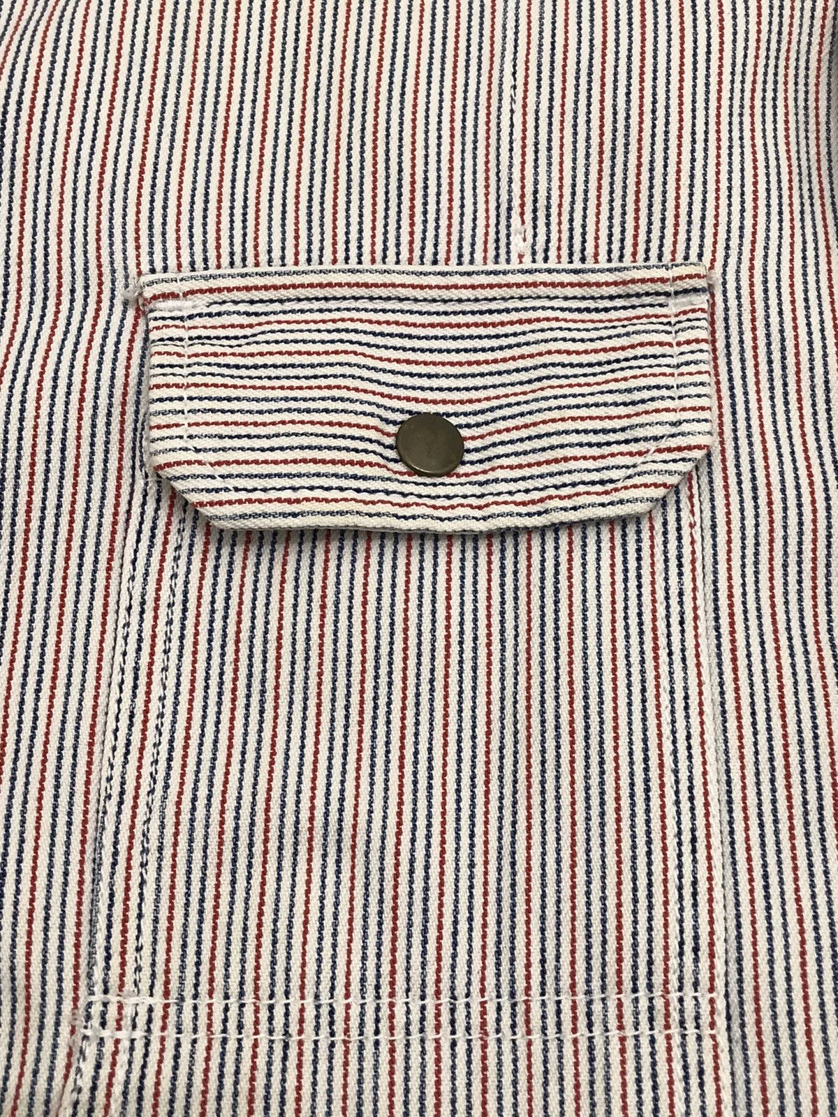 ABAHOUSE ABAHOUSE Japan Rectangular Patch Pocket Hickory Denim Shirt Size US M / EU 48-50 / 2 - 13 Thumbnail
