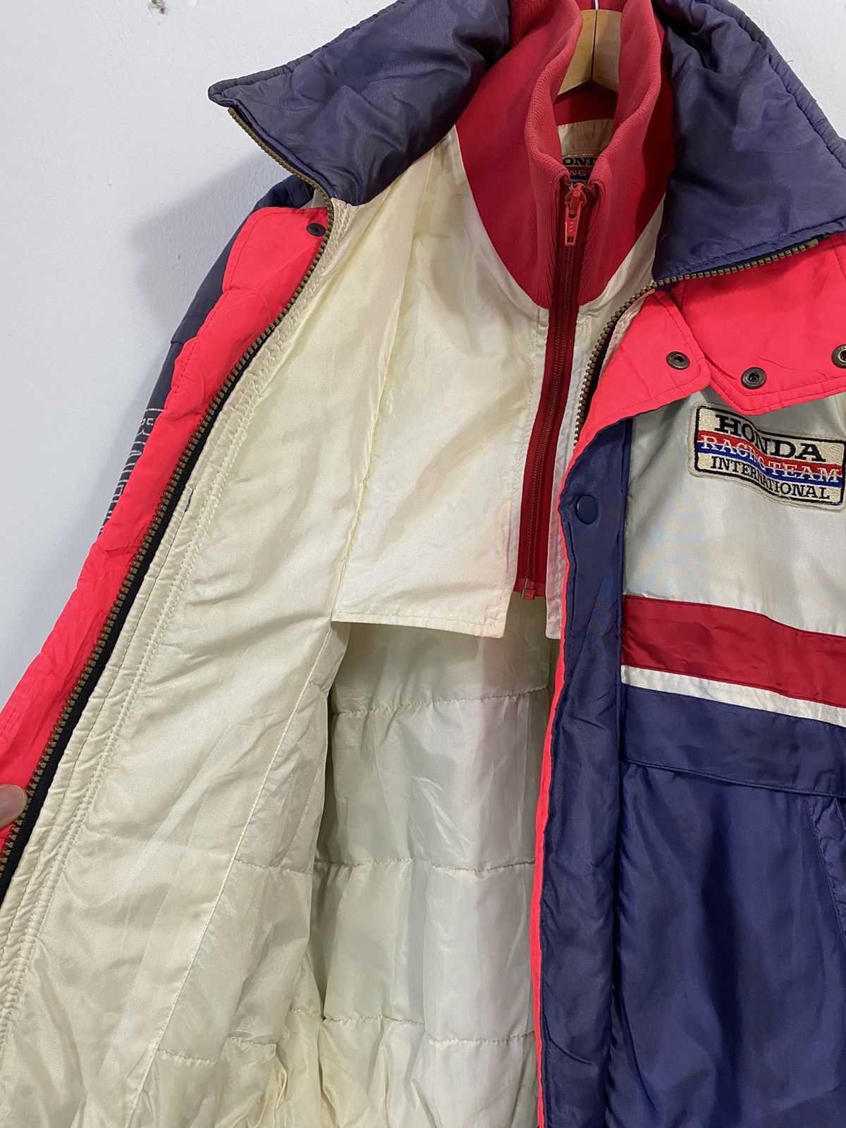 Honda Rare VTG Honda Jacket International Racing Team Motorsport Size US L / EU 52-54 / 3 - 13 Thumbnail