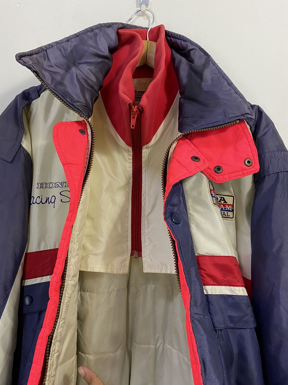 Honda Rare VTG Honda Jacket International Racing Team Motorsport Size US L / EU 52-54 / 3 - 10 Thumbnail