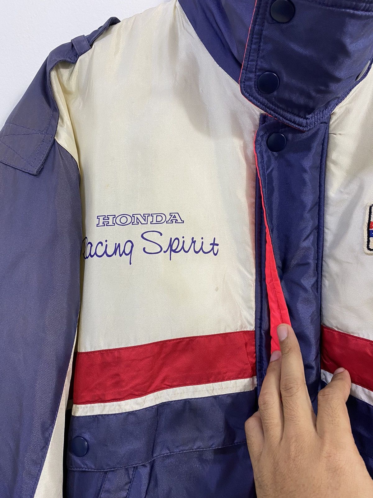 Honda Rare VTG Honda Jacket International Racing Team Motorsport Size US L / EU 52-54 / 3 - 4 Thumbnail