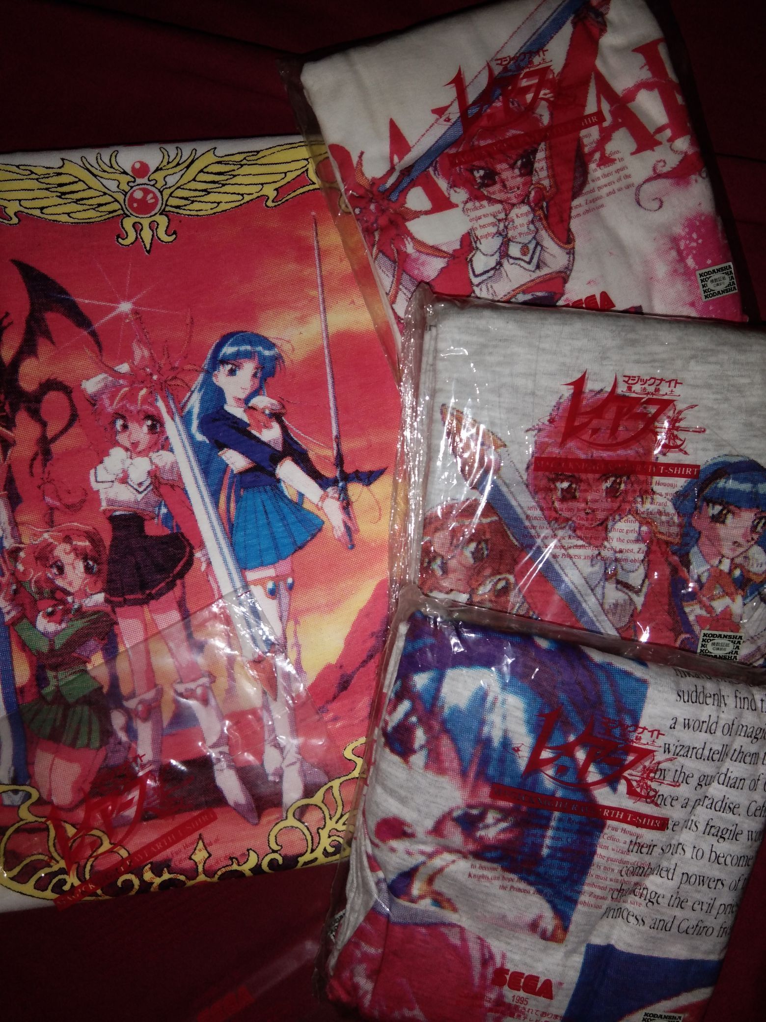 Japanese Brand DEADSTOCK VTG 90s 4pcs Magic Knight Rayearth tshirt CLAMP Size US L / EU 52-54 / 3 - 1 Thumbnail