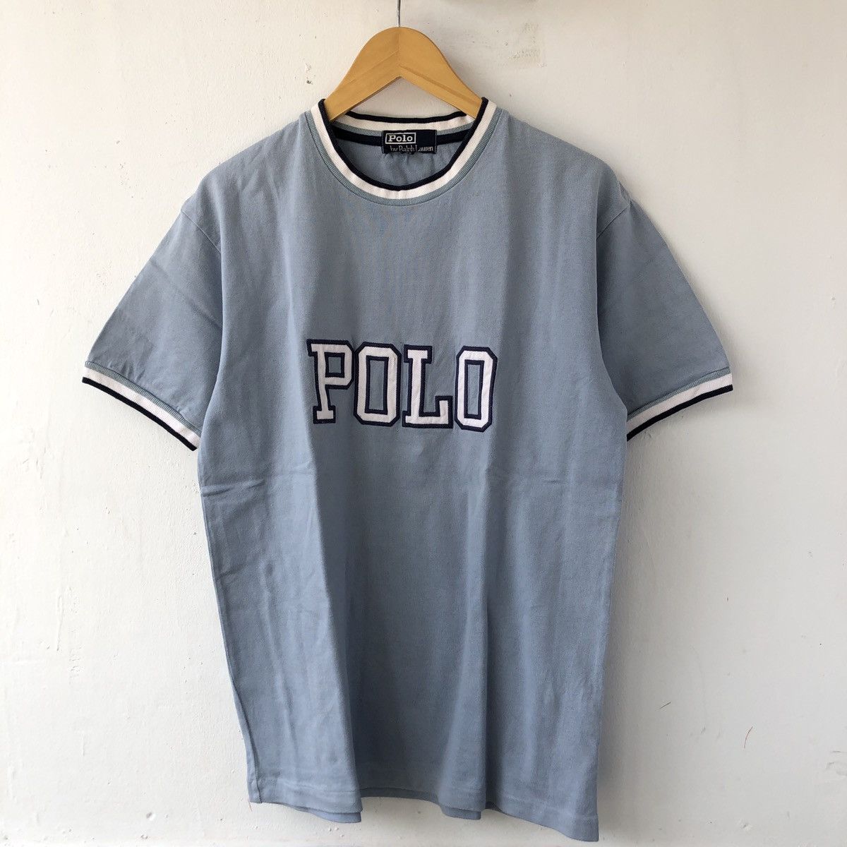 Polo Ralph Lauren × Ralph Lauren × Vintage Vintage POLO spell out t-shirt Size US L / EU 52-54 / 3 - 2 Thumbnail