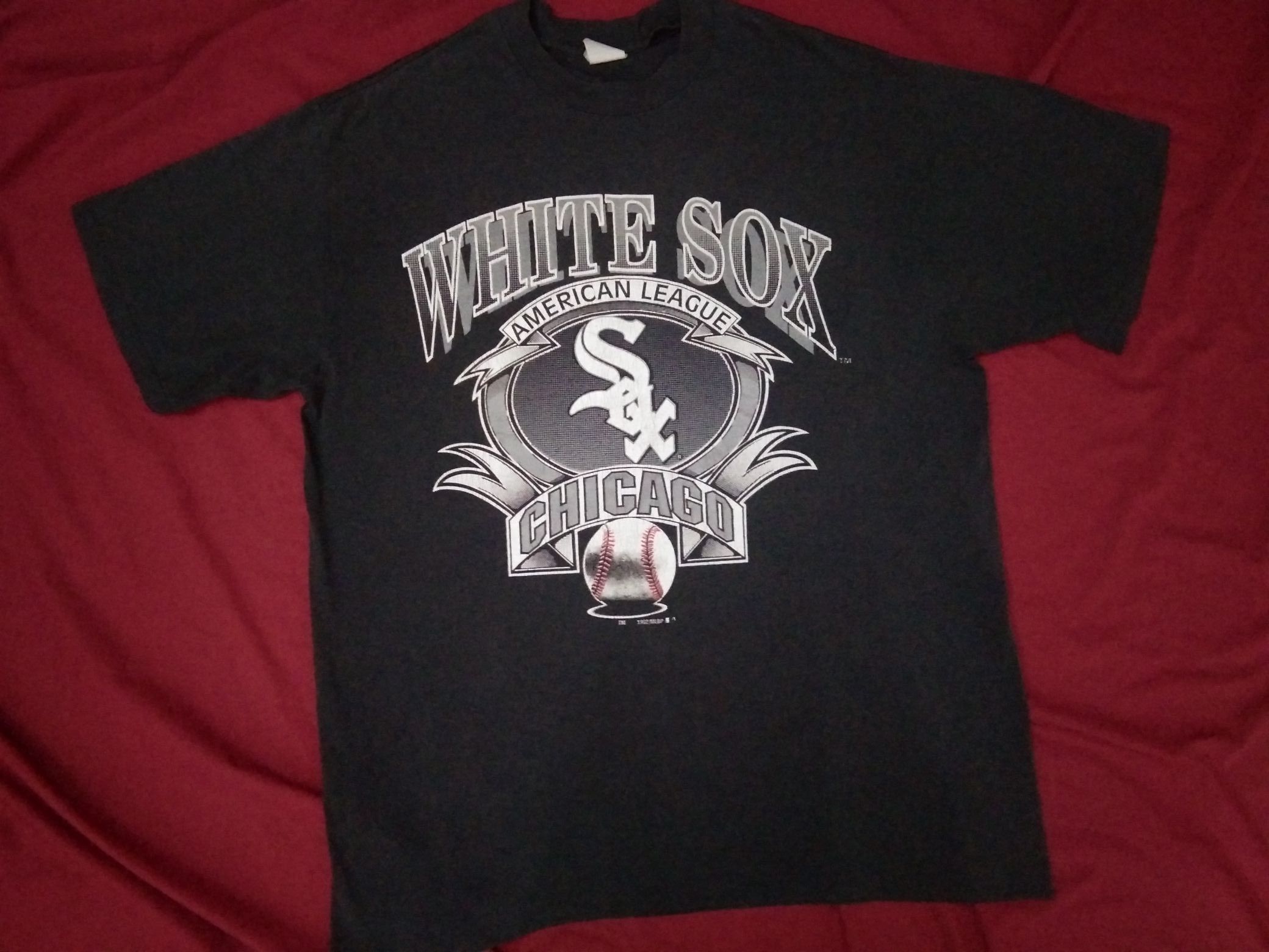 MLB × Vintage VTG 5050 90s MLB Chicago White Sox tshirt 1992 Size US XL / EU 56 / 4 - 2 Thumbnail