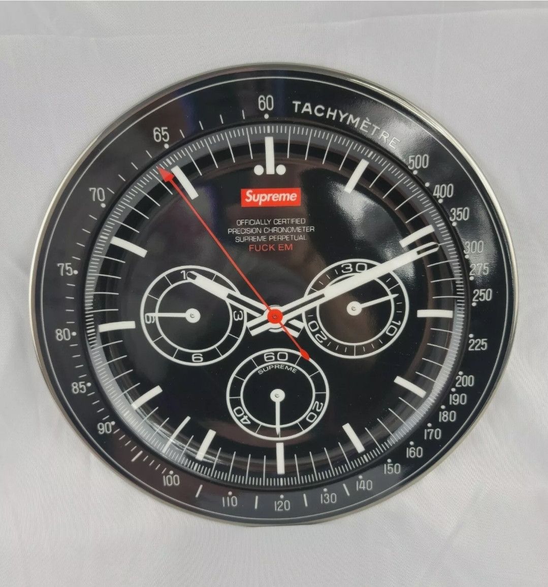 Supreme ⏱SUPREME WATCH PLATE BLACK FW20 BRAND NEW ⏱ Porcelain Size ONE SIZE - 1 Thumbnail