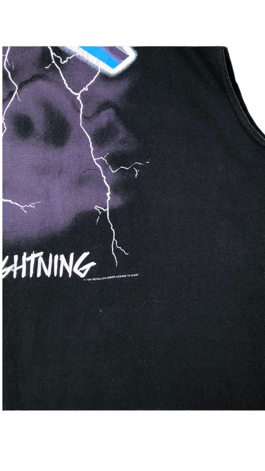 Band Tees × Metallica Vintage Metallica Ride The Lightning Promo Concert T Shirt Size US XL / EU 56 / 4 - 3 Thumbnail