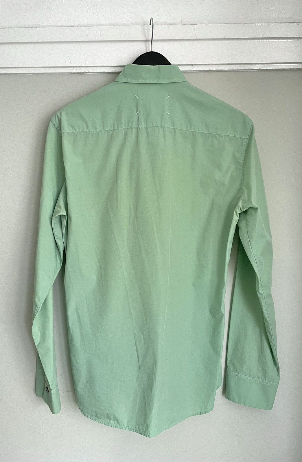 Maison Margiela Green Cotton Poplin Shirt Size US S / EU 44-46 / 1 - 4 Thumbnail