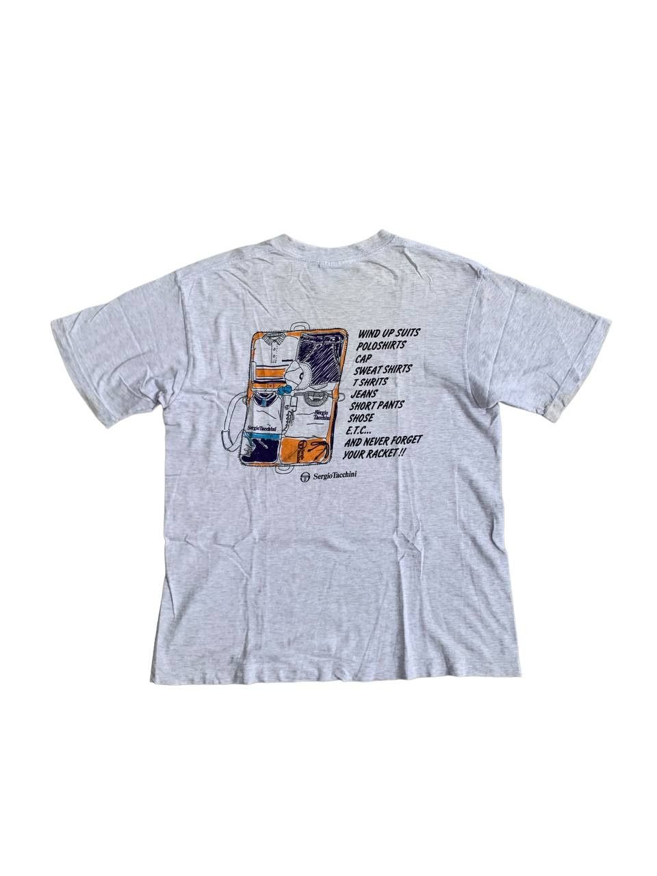 Sergio Tacchini Vintage Sergio Tacchini Spellout Graphic Logo Tshirt Size US M / EU 48-50 / 2 - 1 Thumbnail