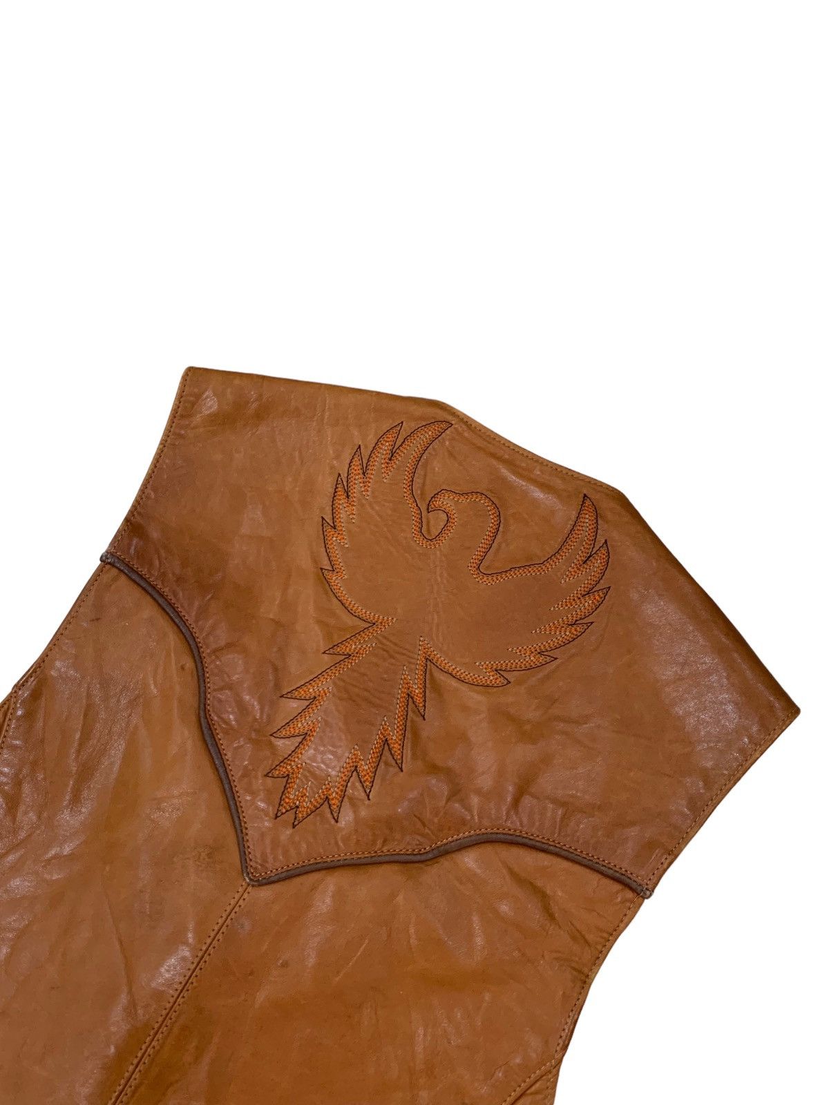 Cowboy Equipment Vintage Bovine Designs Leather Vest Size US XS / EU 42 / 0 - 13 Thumbnail