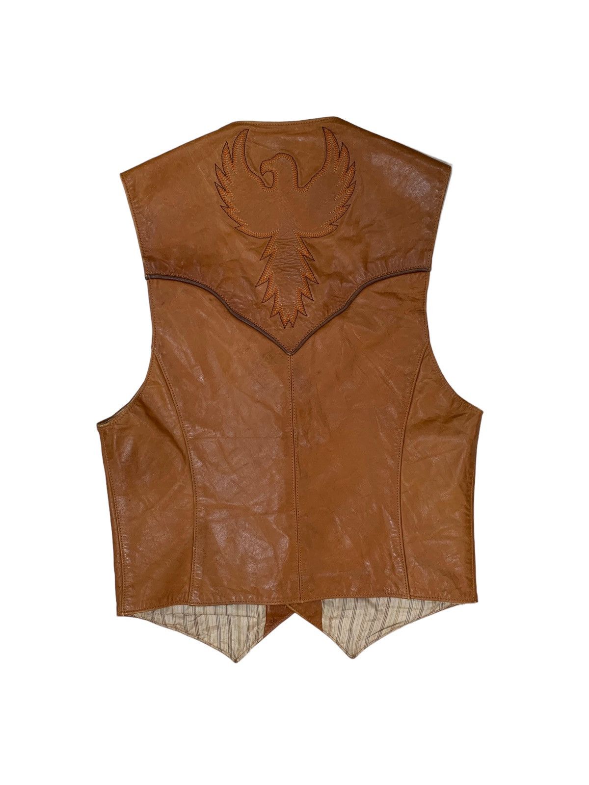 Cowboy Equipment Vintage Bovine Designs Leather Vest Size US XS / EU 42 / 0 - 2 Thumbnail