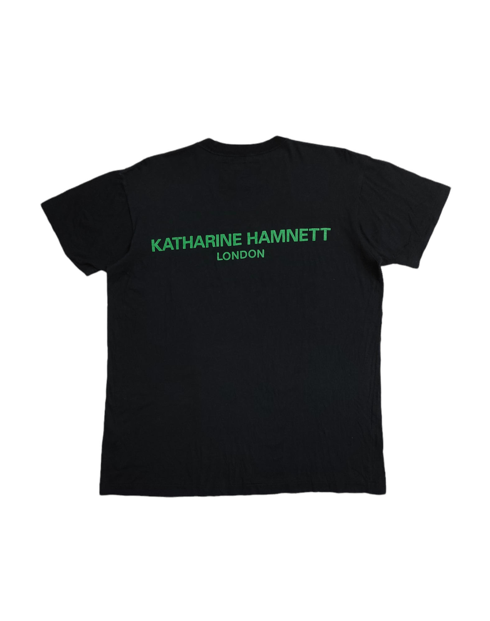 Katharine Hamnett London Vintage 90's KATHARINE HAMNET LONDON PEACE & LOVE TEE Size US M / EU 48-50 / 2 - 2 Thumbnail