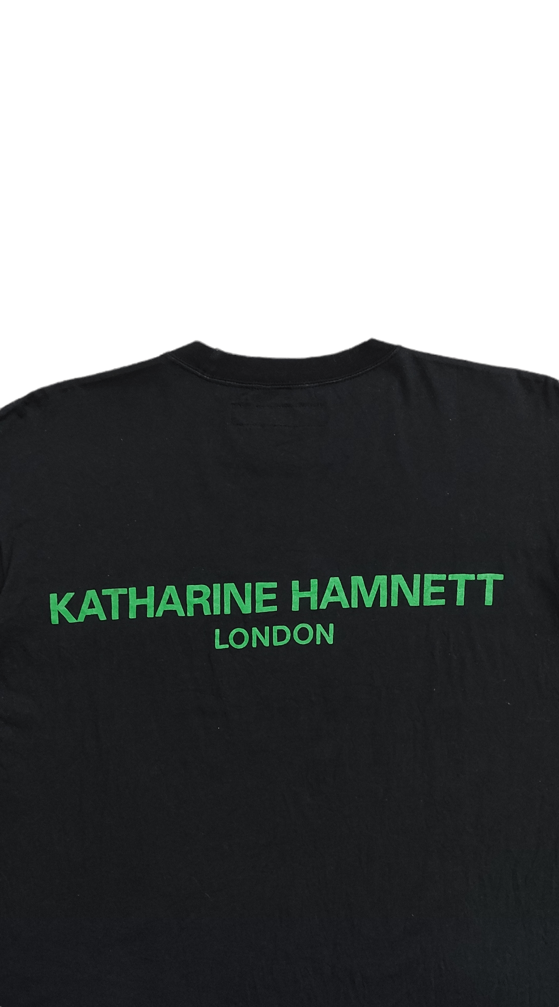 Katharine Hamnett London Vintage 90's KATHARINE HAMNET LONDON PEACE & LOVE TEE Size US M / EU 48-50 / 2 - 6 Thumbnail