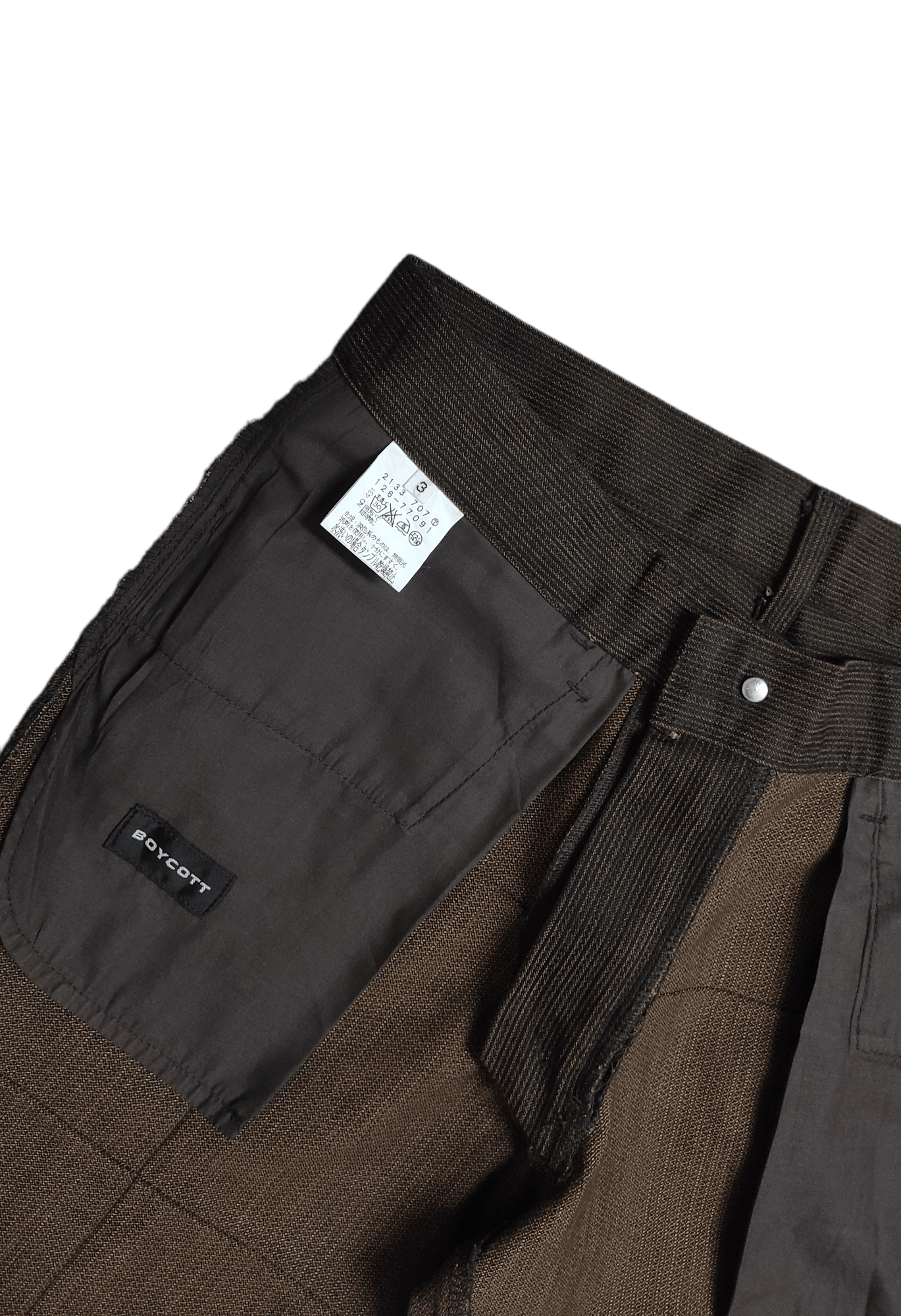 Boycott Designer Avant Garde Panelled Trousers Size US 31 - 3 Thumbnail