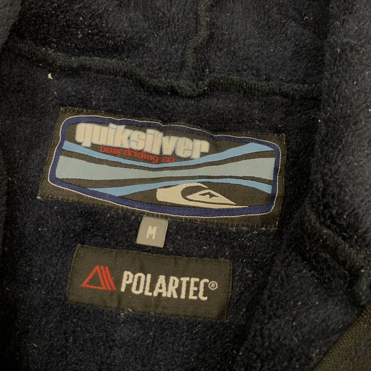 Polartec × Quicksilver Vintage Quicksilver Polartec Fleece Hoodie Zipper Jacket Size US M / EU 48-50 / 2 - 7 Thumbnail
