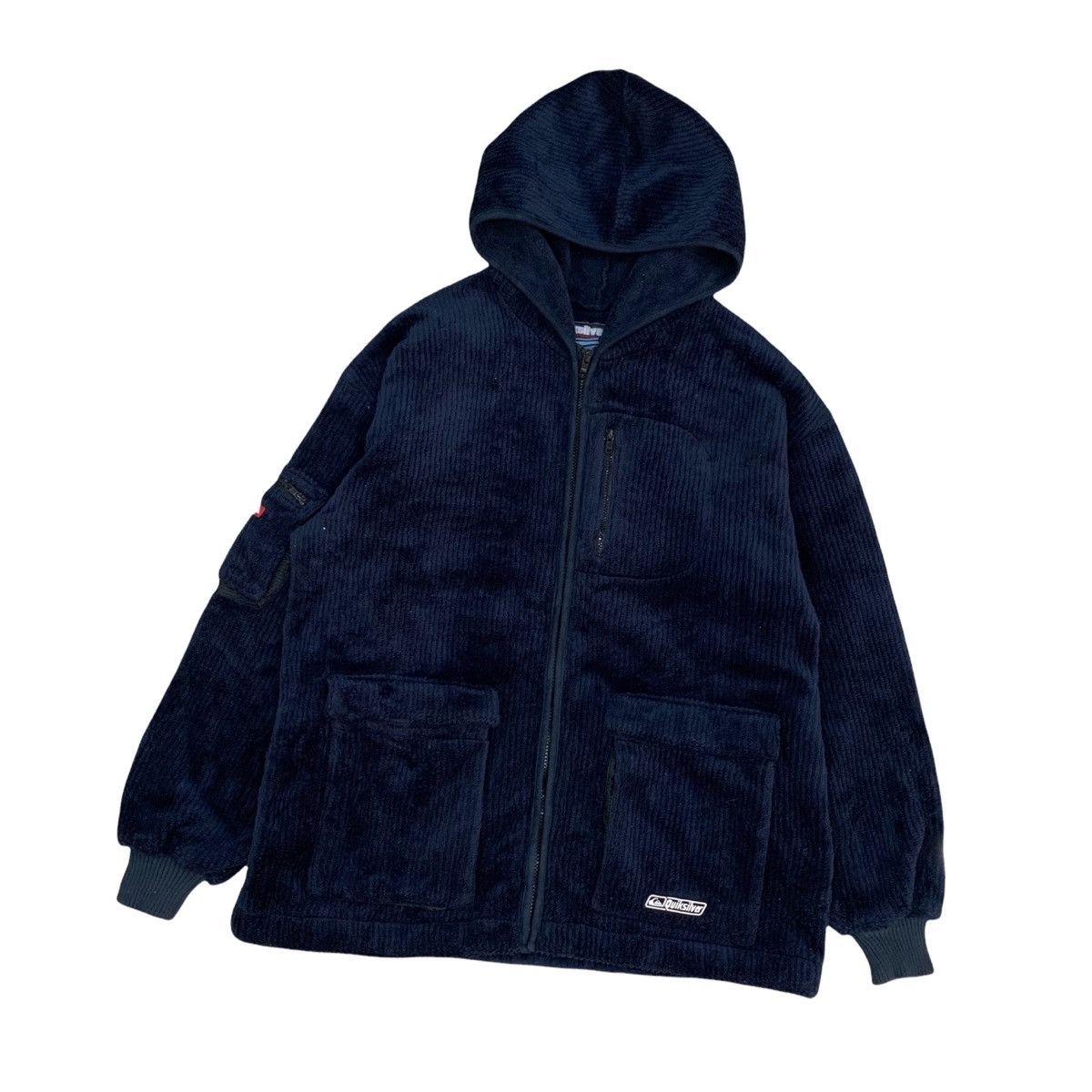 Polartec × Quicksilver Vintage Quicksilver Polartec Fleece Hoodie Zipper Jacket Size US M / EU 48-50 / 2 - 4 Thumbnail