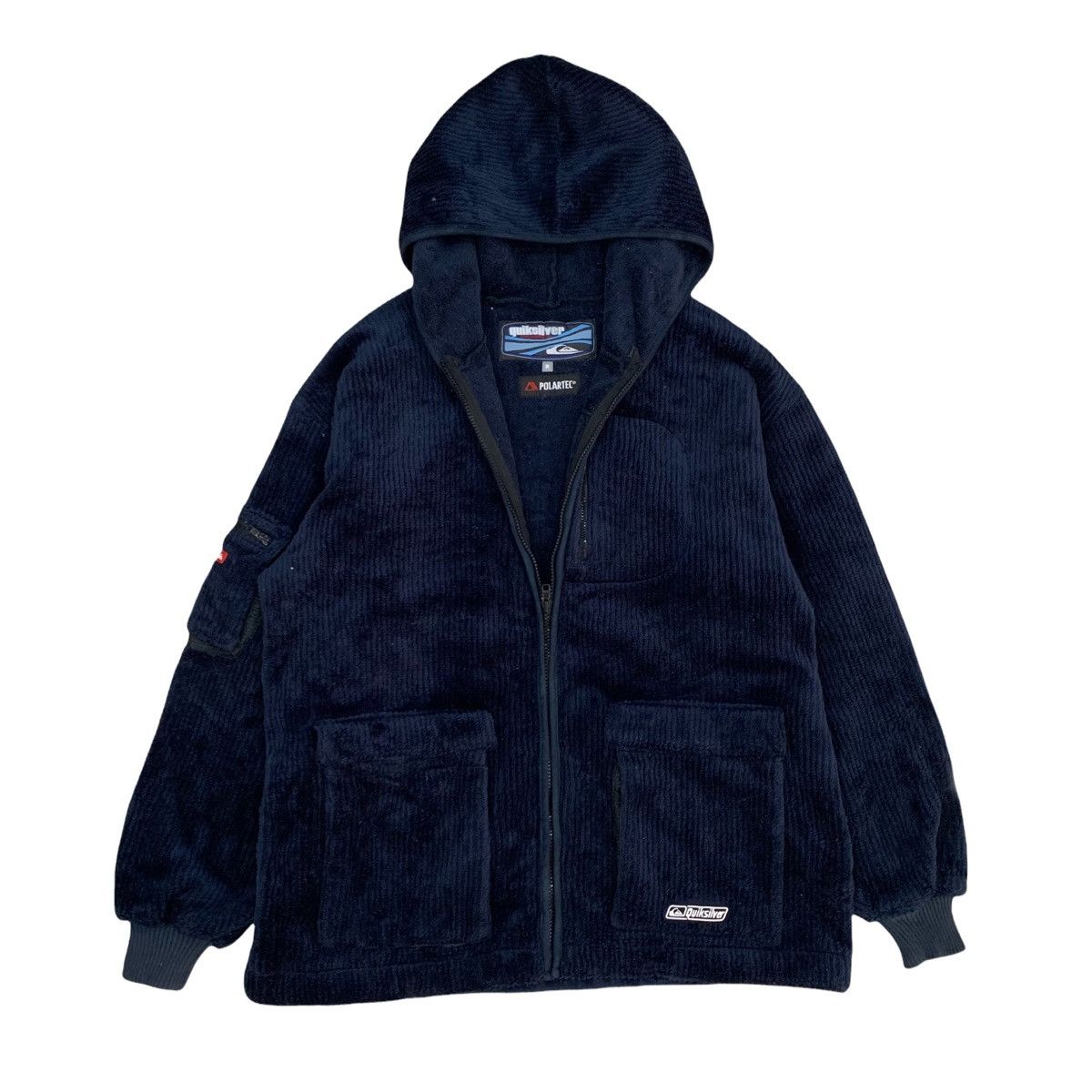 Polartec × Quicksilver Vintage Quicksilver Polartec Fleece Hoodie Zipper Jacket Size US M / EU 48-50 / 2 - 1 Thumbnail