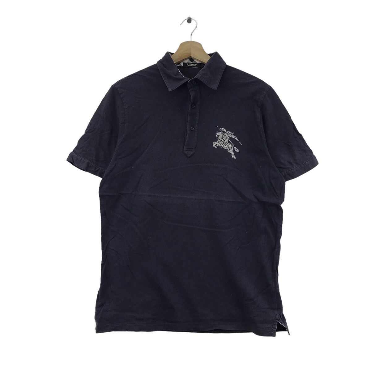 Vtg BURBERRY LONDON PRORSUM Noca Check Polo Tee Shirt