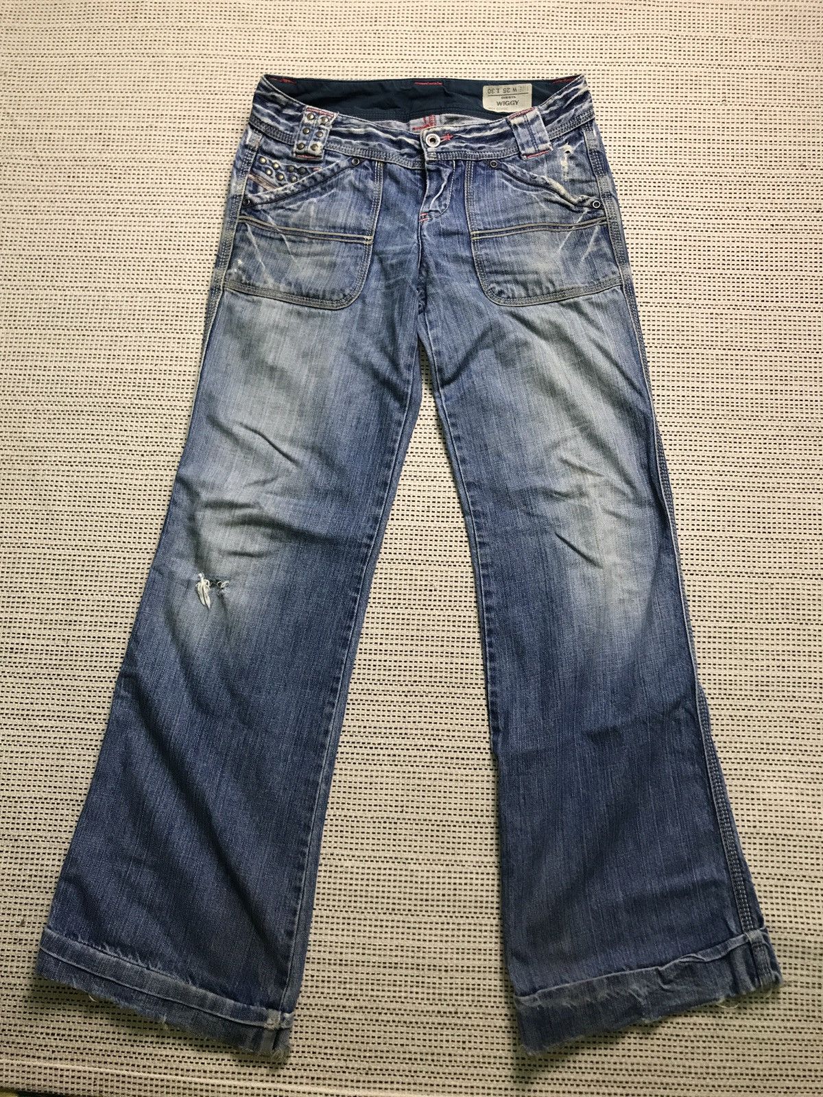 Diesel ‼️PUNK DIESEL DISTRESSED DENIM VERY RARE Size 30" / US 8 / IT 44 - 1 Thumbnail