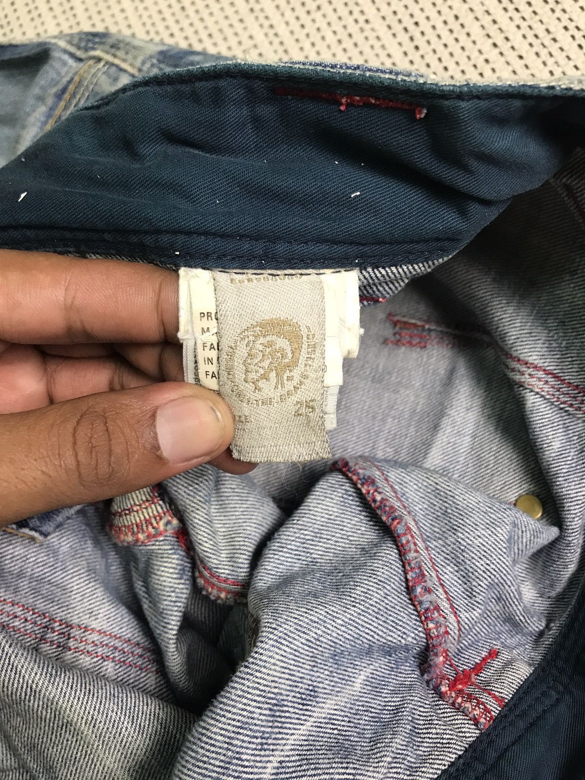 Diesel ‼️PUNK DIESEL DISTRESSED DENIM VERY RARE Size 30" / US 8 / IT 44 - 6 Thumbnail