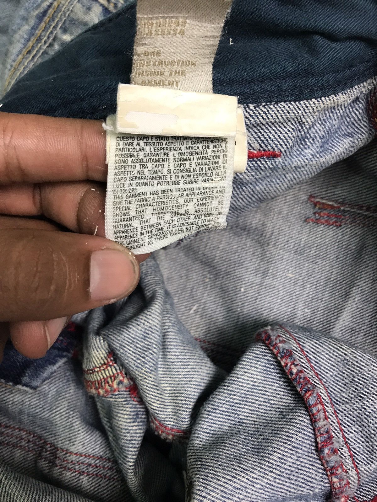 Diesel ‼️PUNK DIESEL DISTRESSED DENIM VERY RARE Size 30" / US 8 / IT 44 - 7 Thumbnail