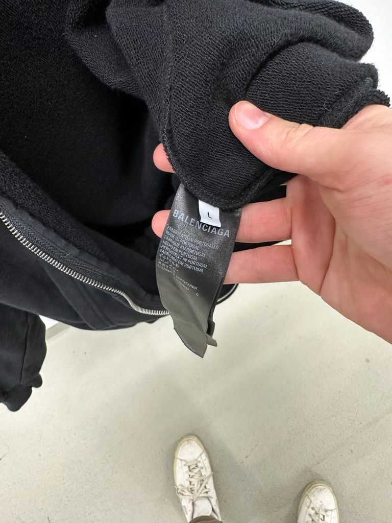 Balenciaga *RARE* Balenciaga AW22 Size Sticker Zip Hoodie Size US L / EU 52-54 / 3 - 6 Thumbnail