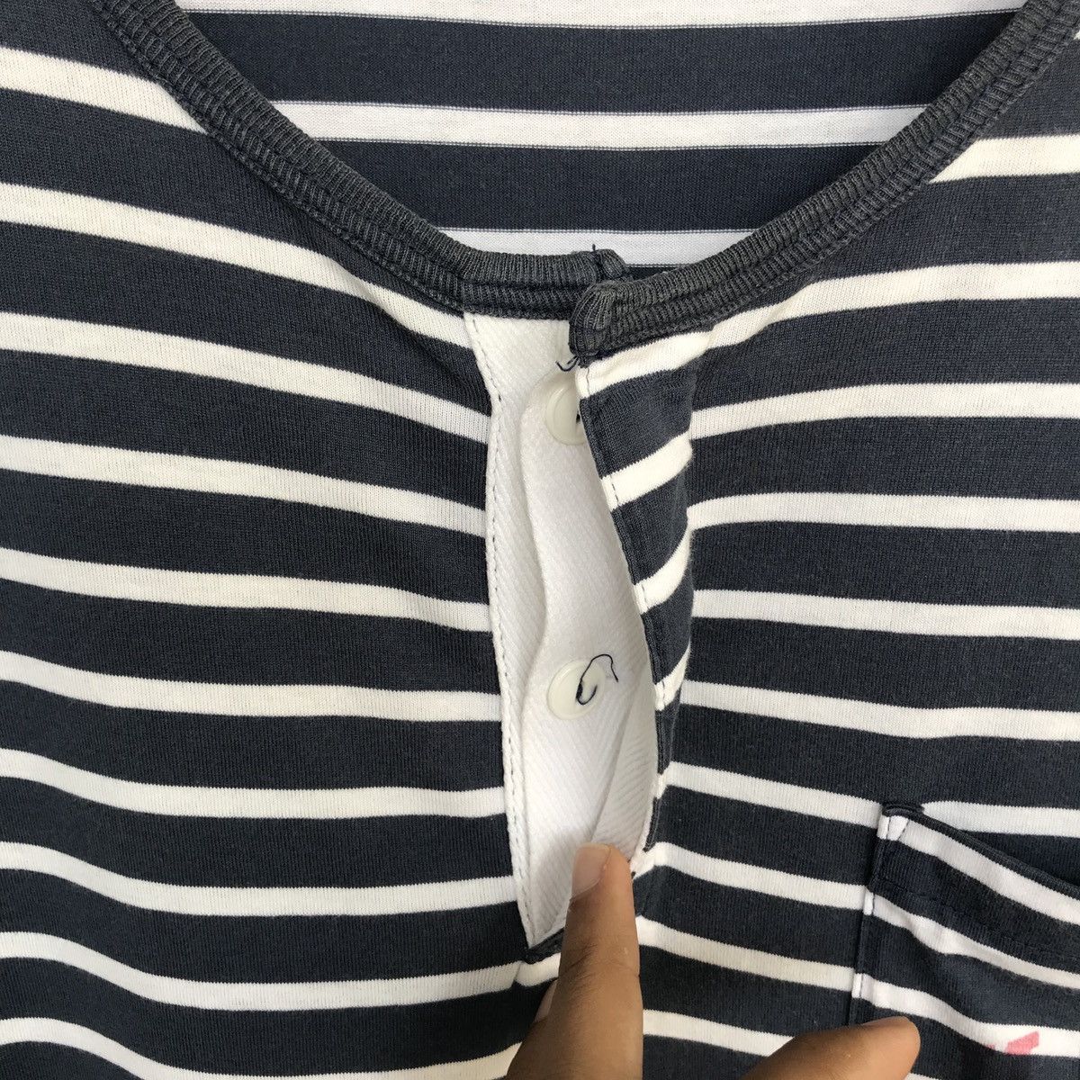 Polo Ralph Lauren × Vintage Vintage POLO USA button stripes tees Size US L / EU 52-54 / 3 - 7 Thumbnail