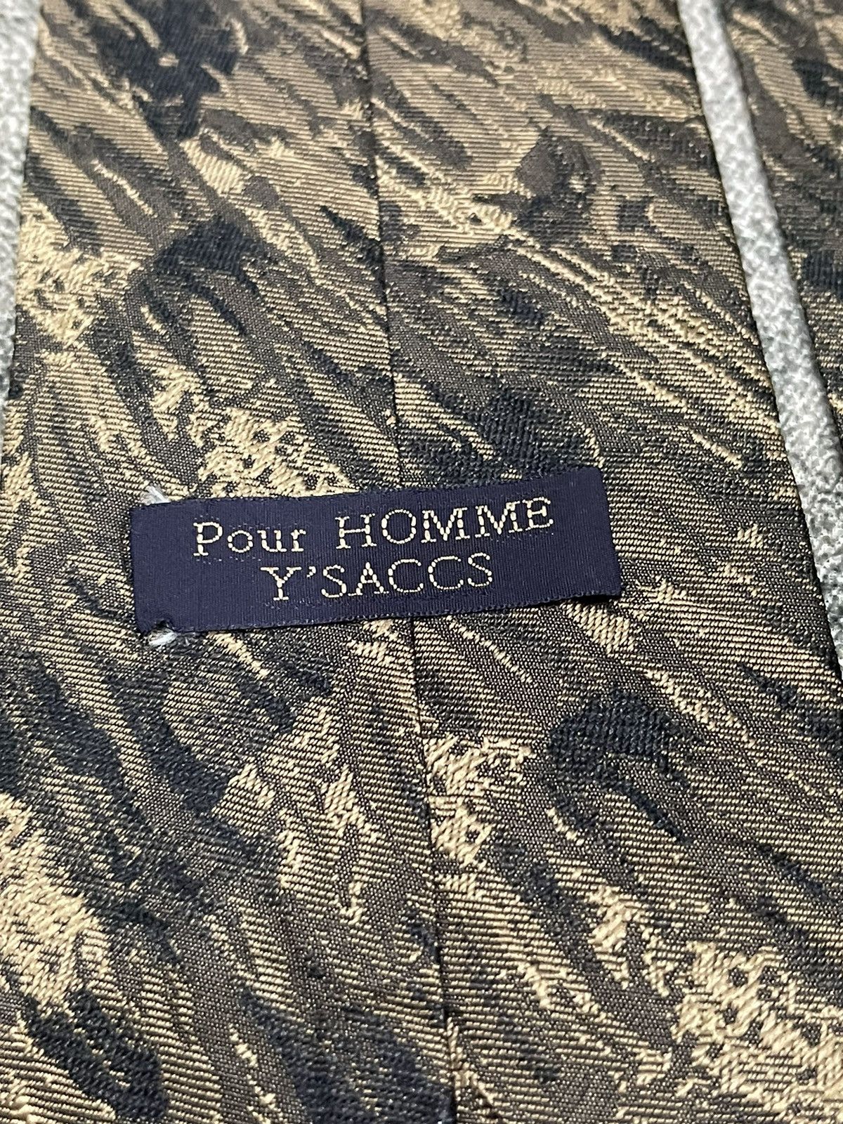 Yohji Yamamoto Y’Saccs Pour Homme Tie Made in Japan Size ONE SIZE - 7 Thumbnail