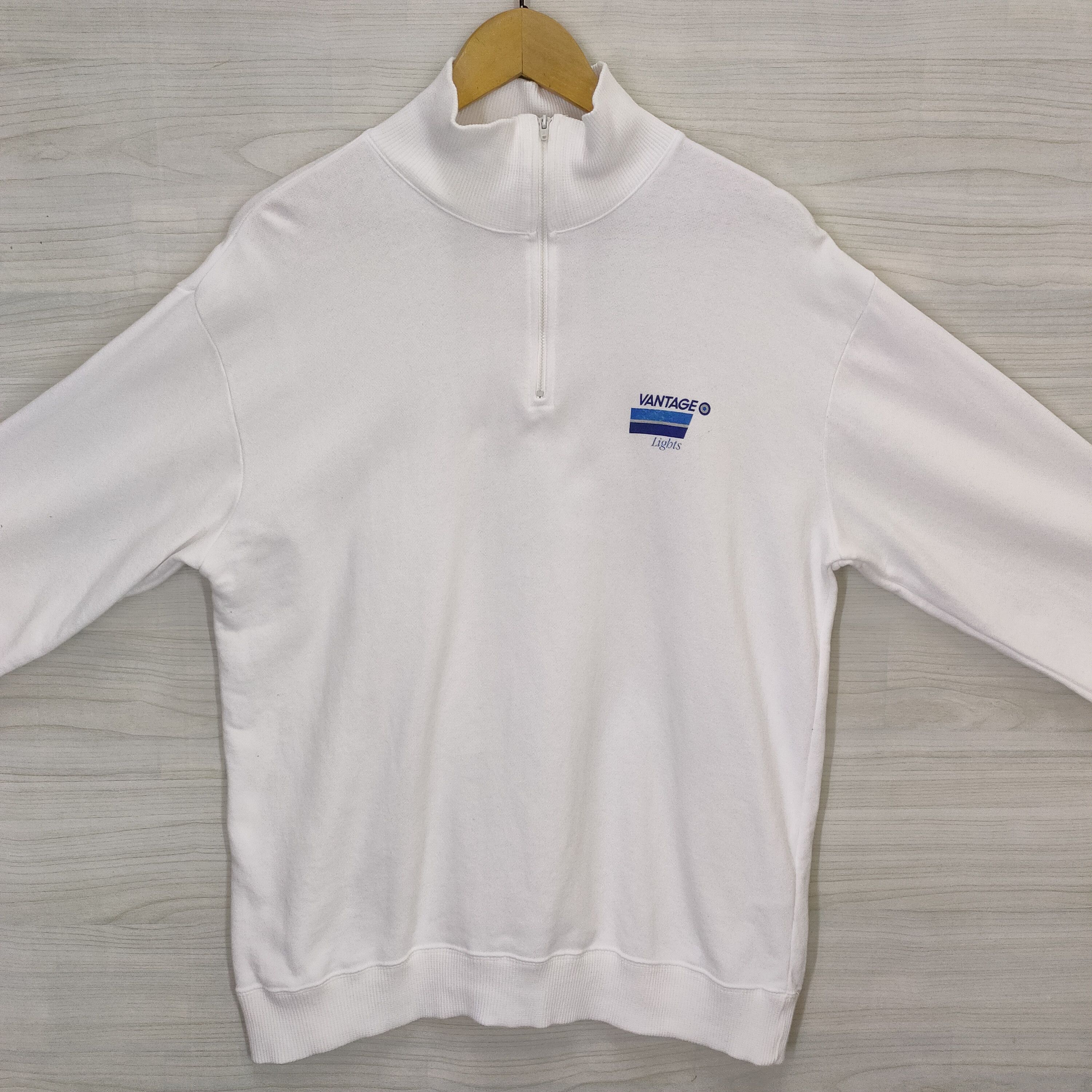 Vintage 80s Vantage Cigarettes Sweater Quarter Zip Size US M / EU 48-50 / 2 - 3 Thumbnail