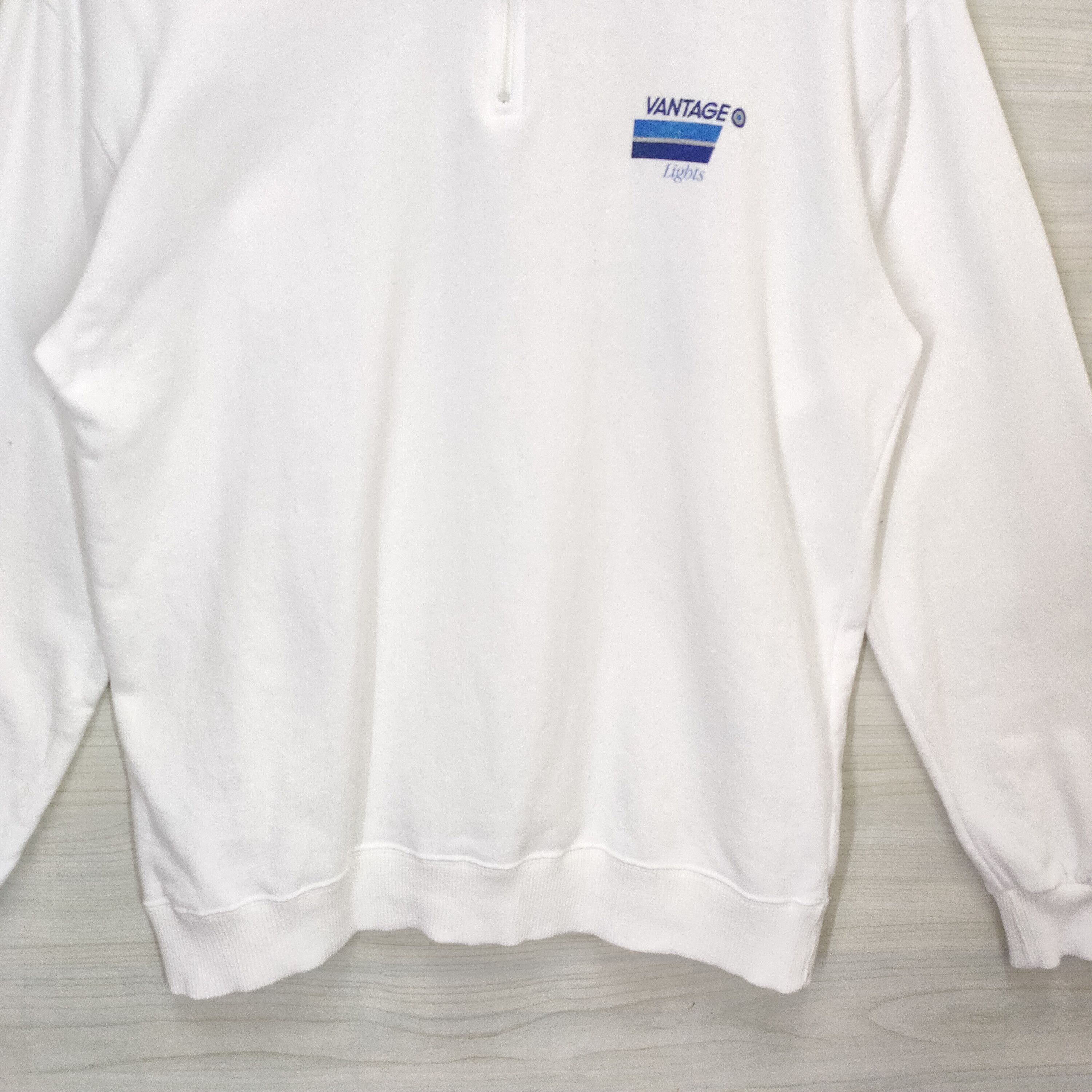Vintage 80s Vantage Cigarettes Sweater Quarter Zip Size US M / EU 48-50 / 2 - 5 Thumbnail