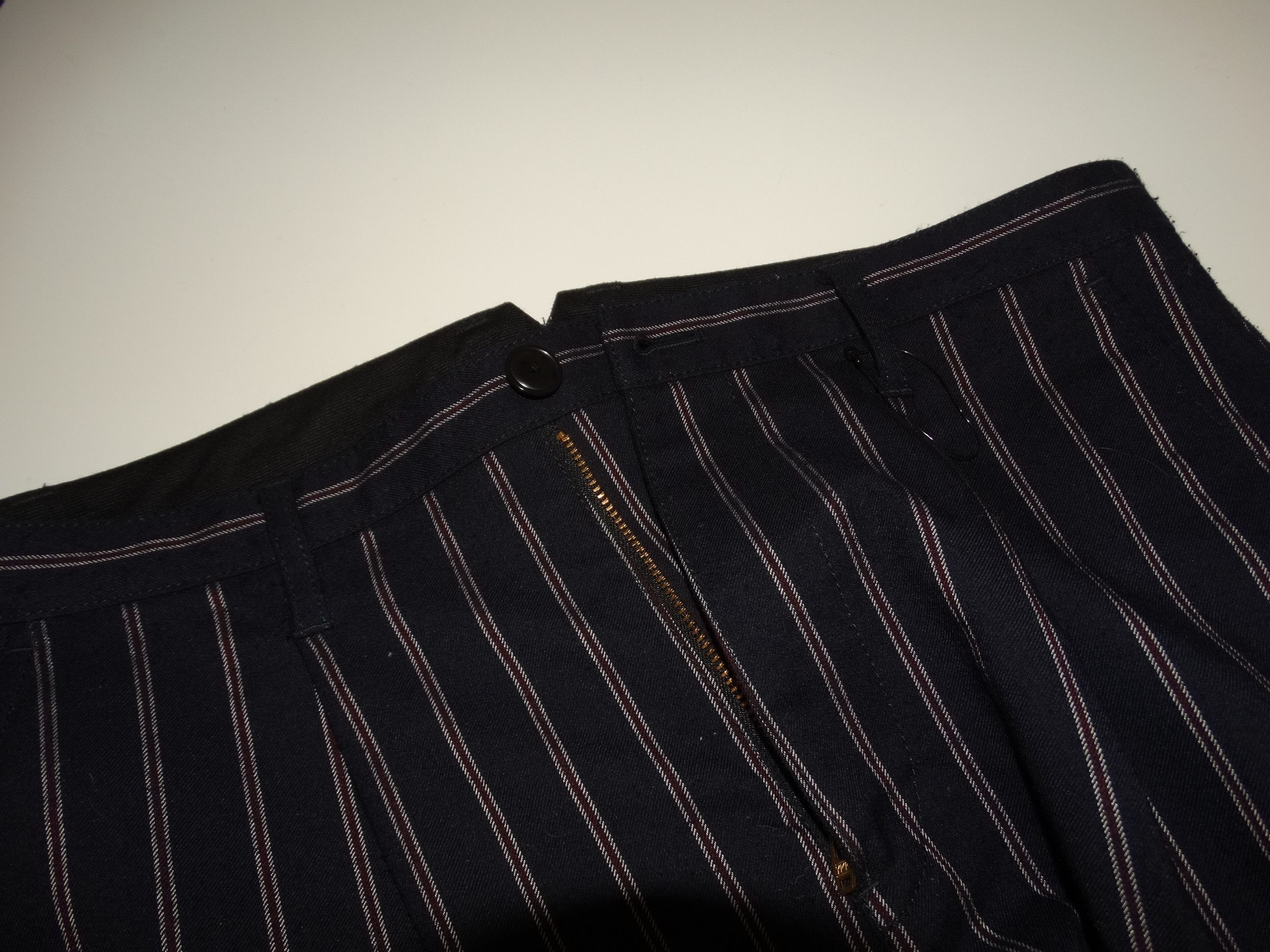 Japanese Brand × Takeo Kikuchi WORN PICS adjusted large fit stripes striped pant w32 Size US 32 / EU 48 - 7 Thumbnail