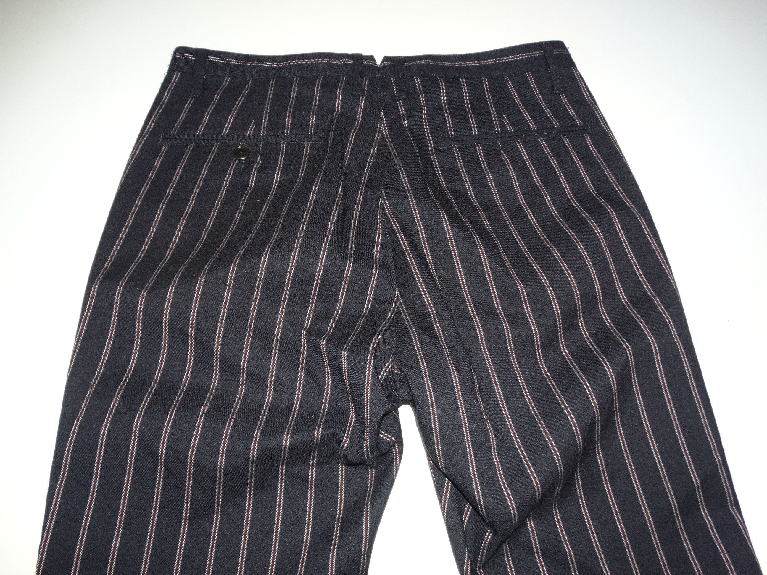 Japanese Brand × Takeo Kikuchi WORN PICS adjusted large fit stripes striped pant w32 Size US 32 / EU 48 - 8 Thumbnail