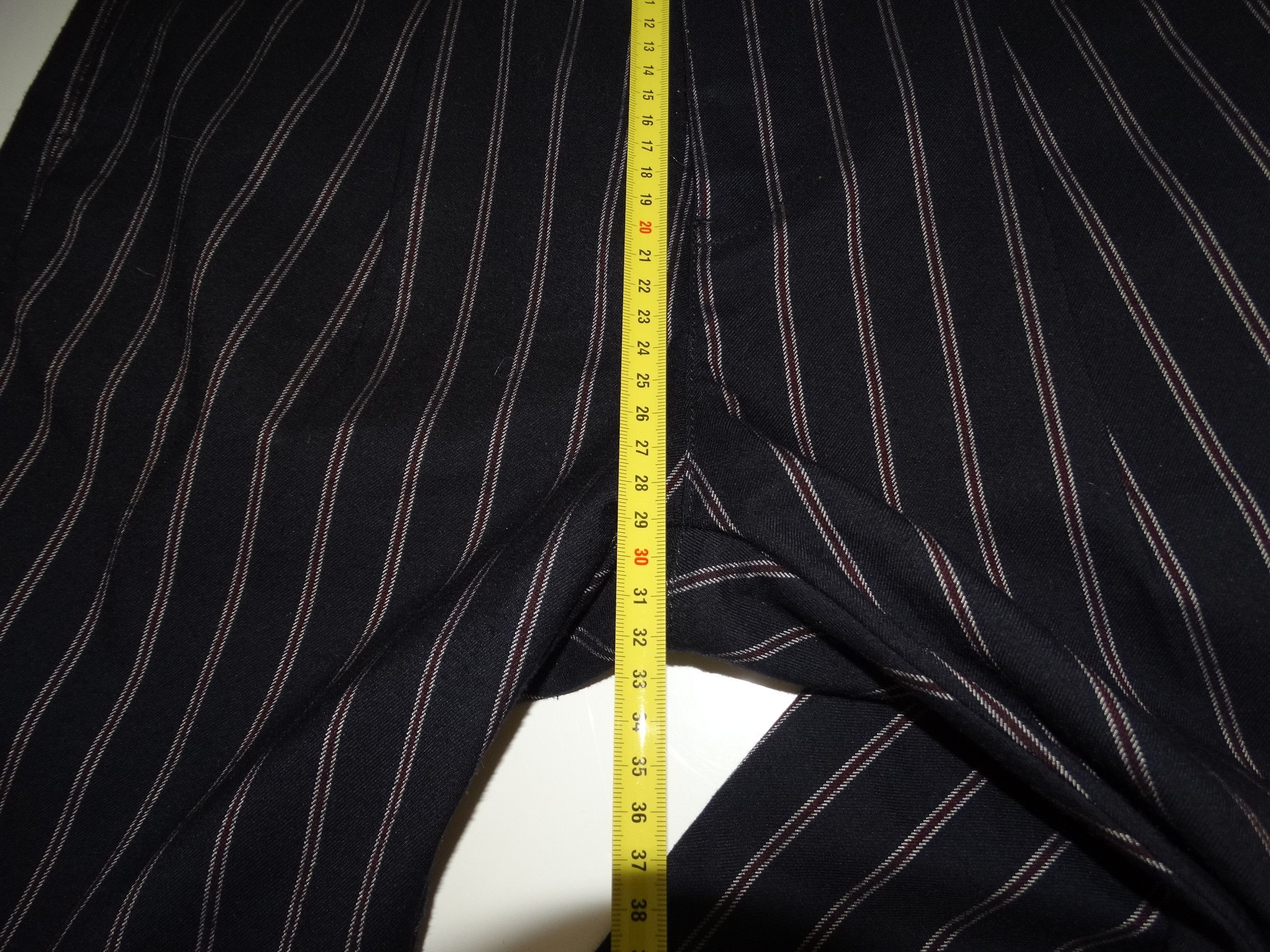 Japanese Brand × Takeo Kikuchi WORN PICS adjusted large fit stripes striped pant w32 Size US 32 / EU 48 - 15 Thumbnail