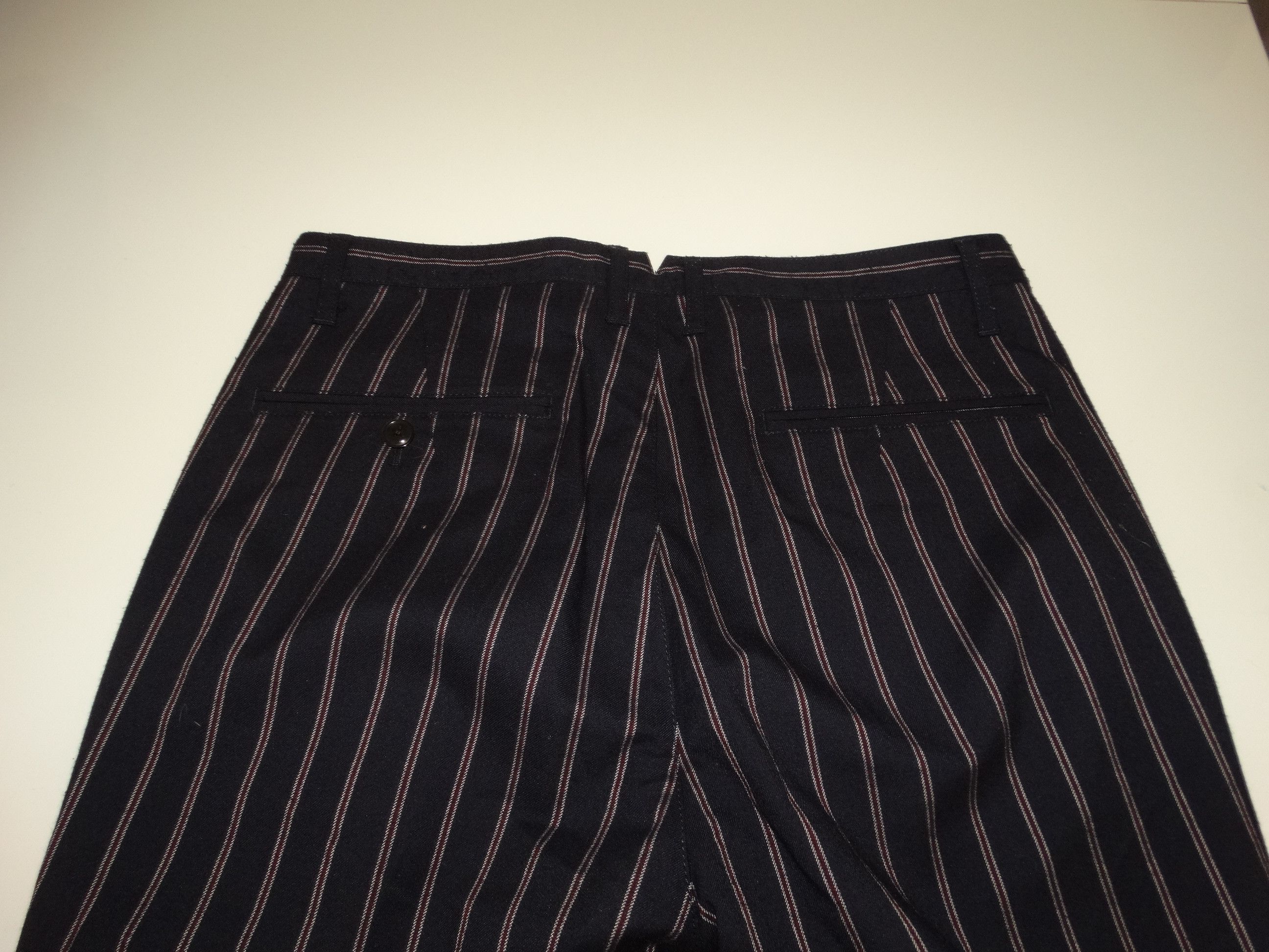 Japanese Brand × Takeo Kikuchi WORN PICS adjusted large fit stripes striped pant w32 Size US 32 / EU 48 - 14 Thumbnail