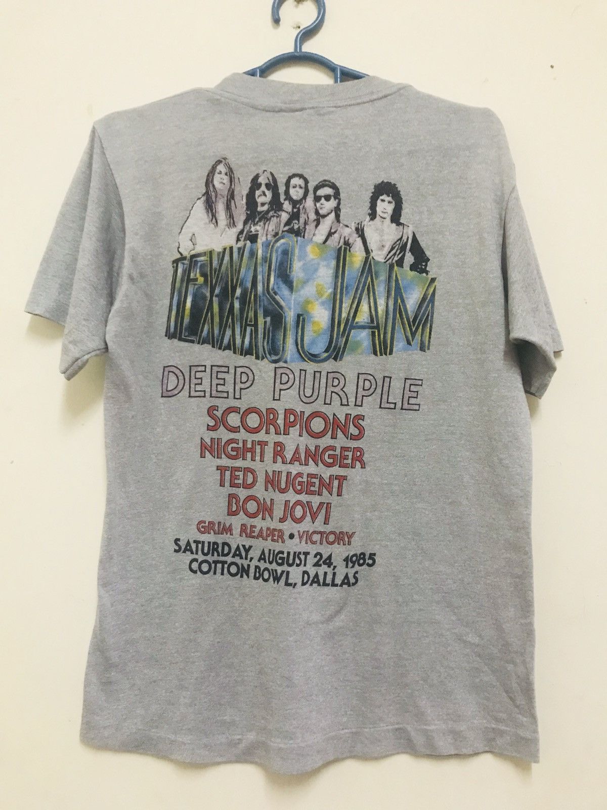 Band Tees × Vintage True vintage deep purple n team band tour 1985 Size US M / EU 48-50 / 2 - 2 Thumbnail