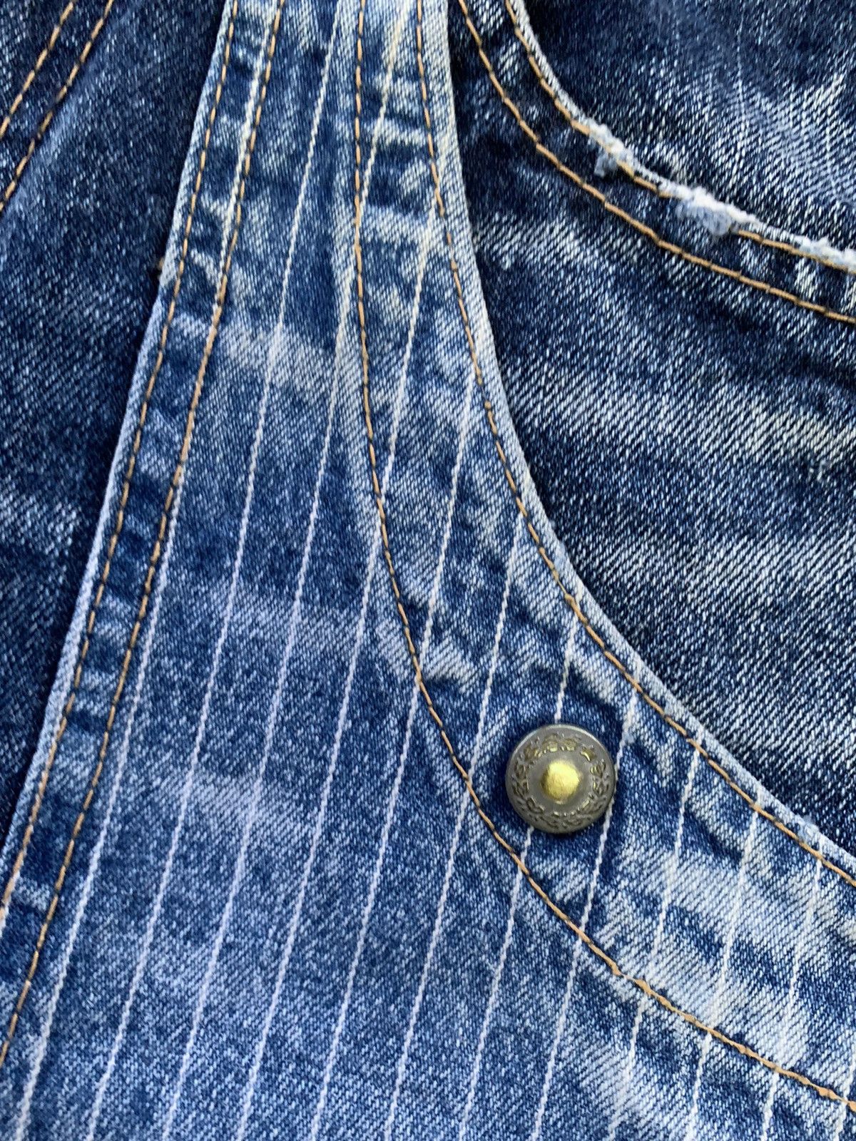 Japanese Brand × Le Grande Bleu (L.G.B.) × Vintage Antgauge Faded Wash Denim Size US 30 / EU 46 - 5 Thumbnail