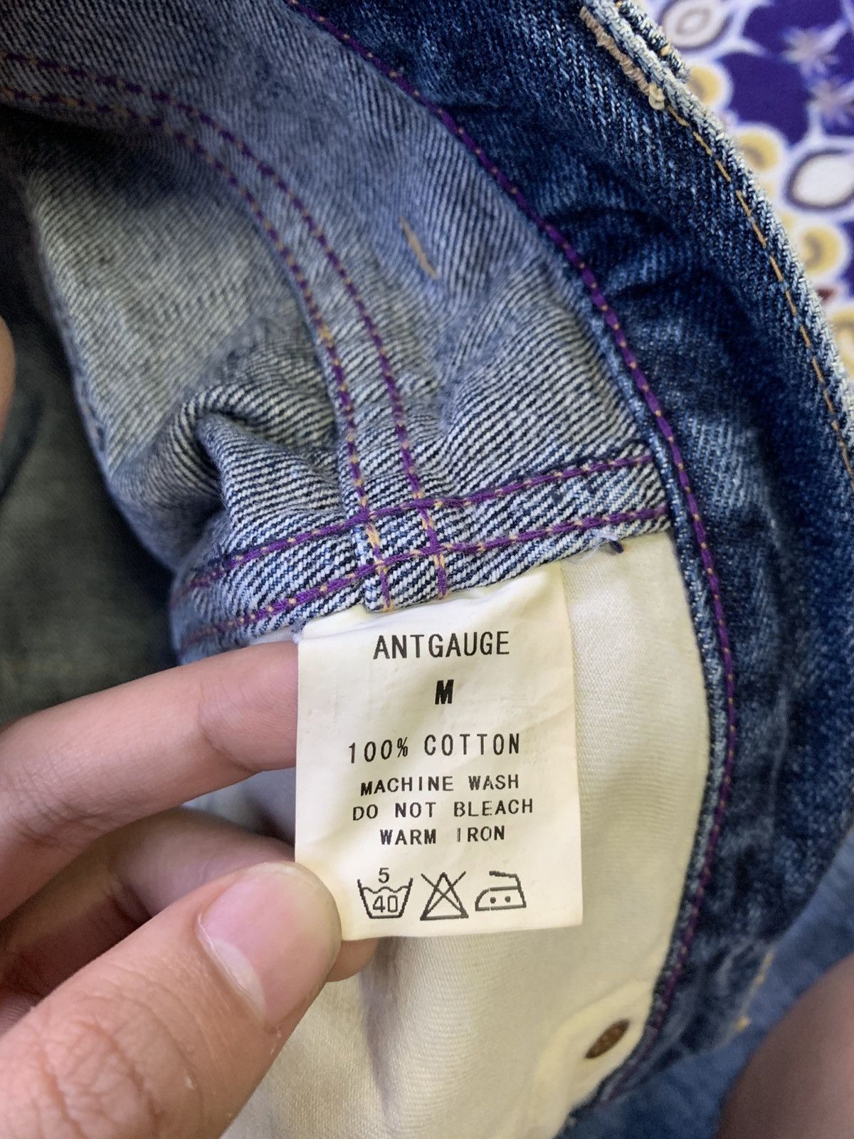 Japanese Brand × Le Grande Bleu (L.G.B.) × Vintage Antgauge Faded Wash Denim Size US 30 / EU 46 - 8 Thumbnail